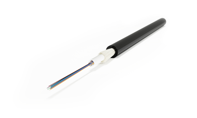 Hyperline FO-ST-OUT-62-4-PE-BK Кабель волоконно-оптический многомодовый 62.5/125 (OM1), 4 волокна, одномодульный, водоблокирующий гель, армированный стекловолокном, PE, внешний, -40°С – +70°С, черный