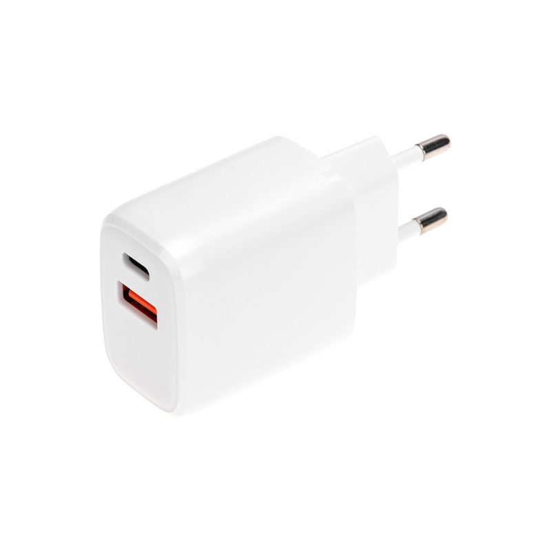 Сетевое зарядное устройство USB QC (20Вт) + Type C PD (20Вт), белое REXANT — фото