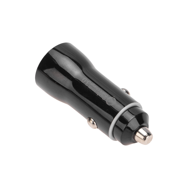 Автозарядка в прикуриватель АЗУ USB-A (QC 3.0)+USB-C (PD), 38Вт черная REXANT — фото