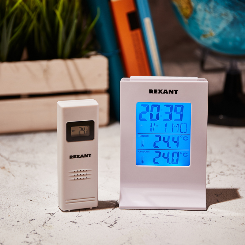 Метеостанция с беспроводным выносным датчиком REXANT — фото