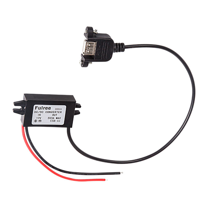 Адаптер 12В DC – гнездо USB-A 5В 3A REXANT