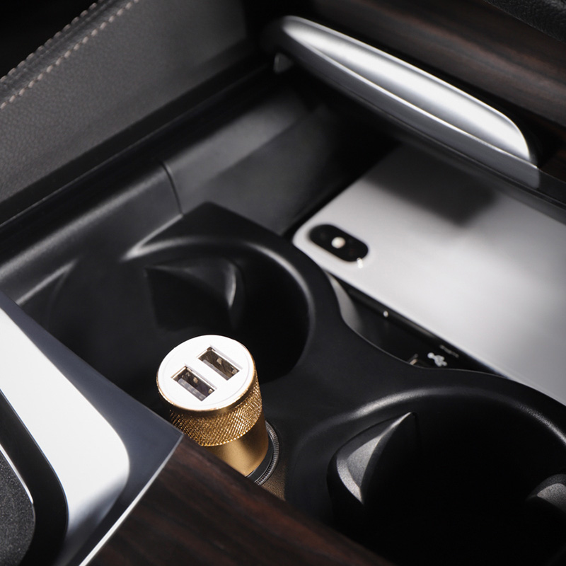 Автозарядка в прикуриватель 2хUSB (АЗУ) (1000+2100 мА) REXANT — фото