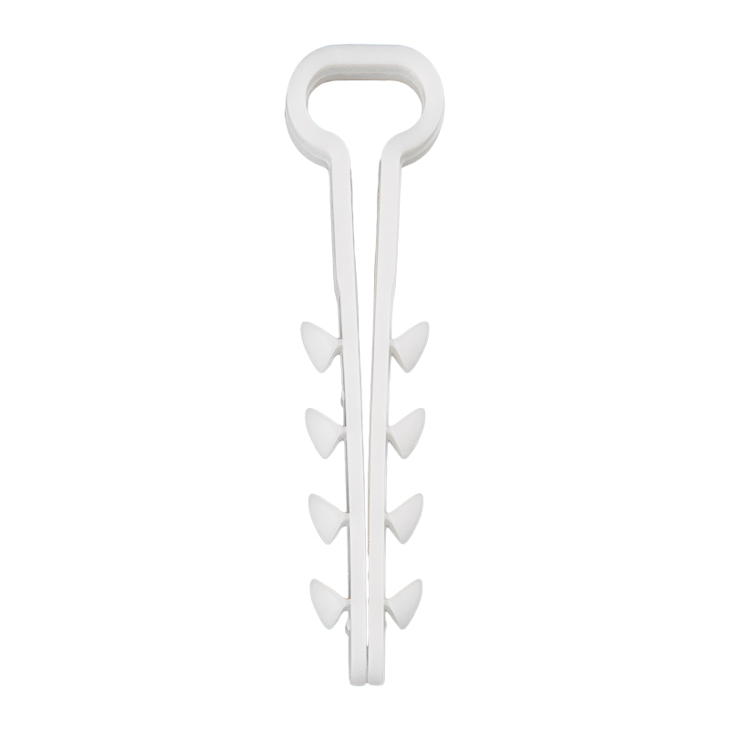 Дюбель-хомут 5-8мм, прямоугольный, белый (100 шт/уп) REXANT — фото