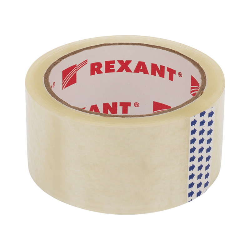 Скотч упаковочный 48 мм х 50 мкм, прозрачный, рулон 66м REXANT