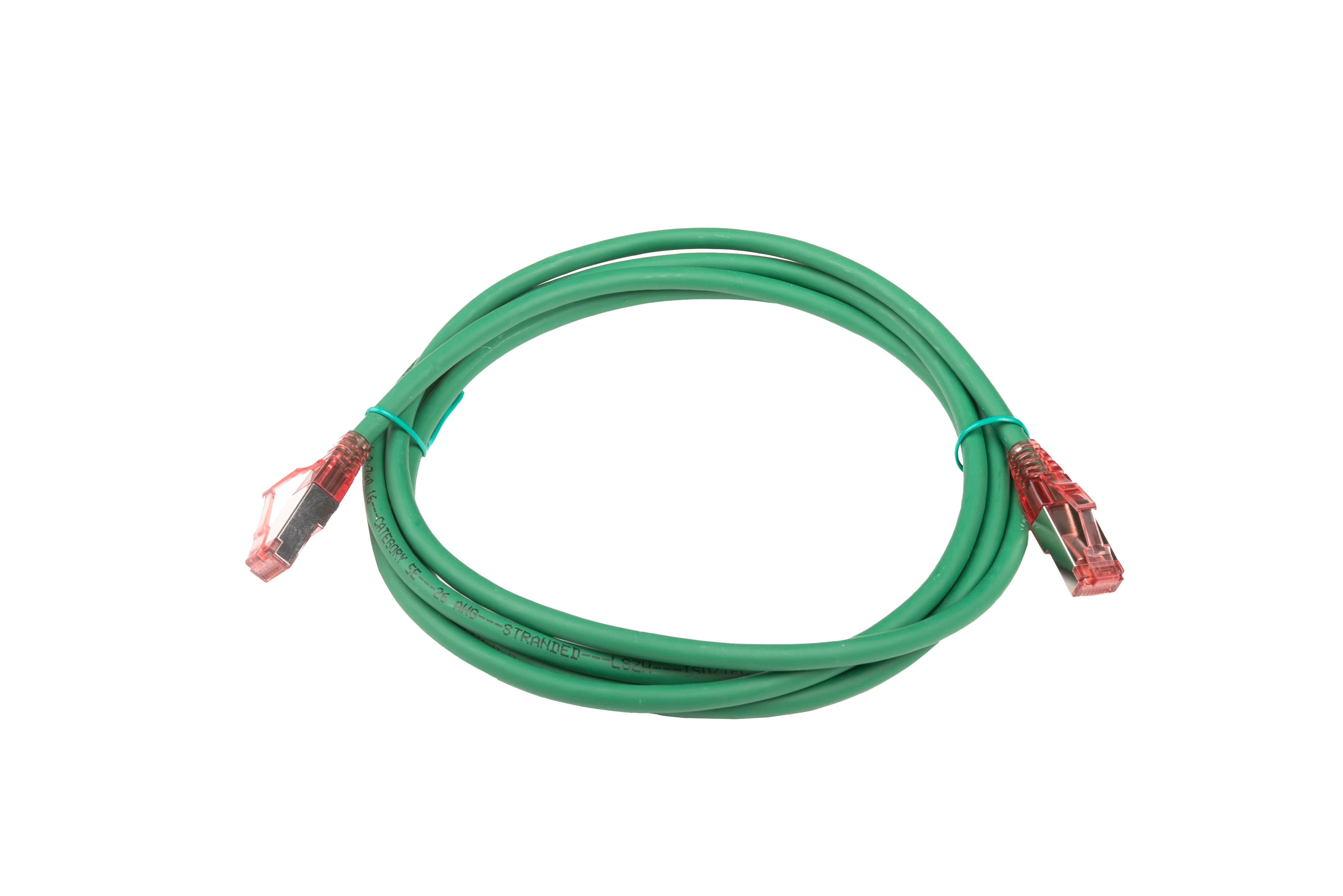 Hyperline PC-LPM-STP-RJ45-RJ45-C5e-2M-LSZH-GN Патч-корд F/UTP, экранированный, Cat.5e (100% Fluke Component Tested), LSZH, 2 м, зеленый