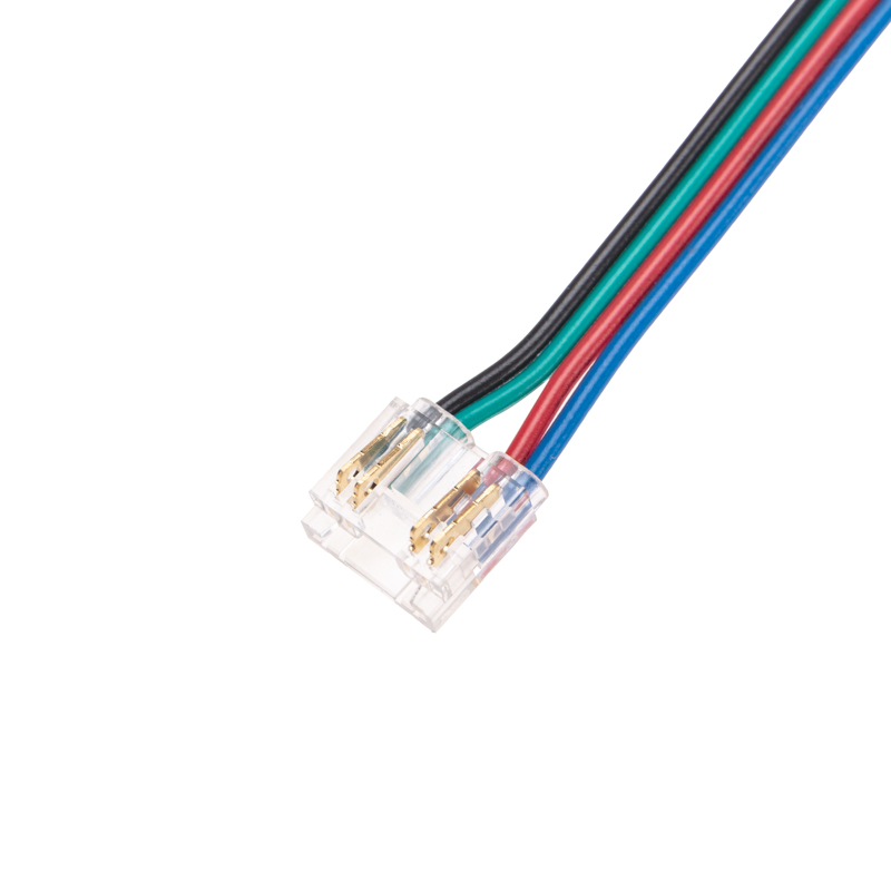 Коннектор с проводами для подключения к контроллеру светодиодной ленты RGB COB 10мм REXANT — фото