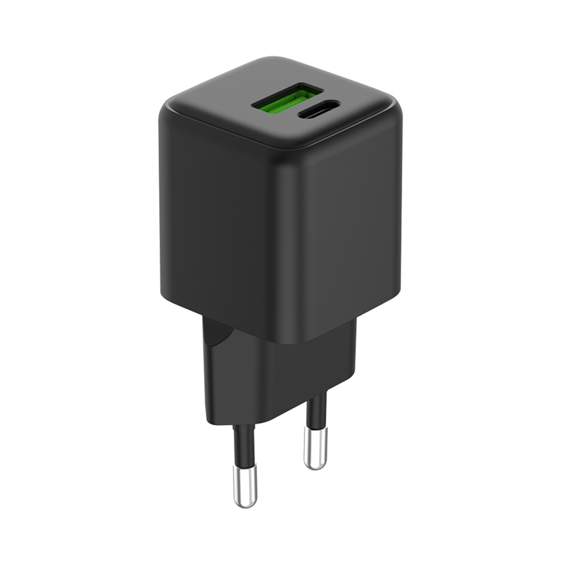 Сетевое зарядное устройство с двумя портами USB-A и Type-C, 20Вт GaN REXANT — фото