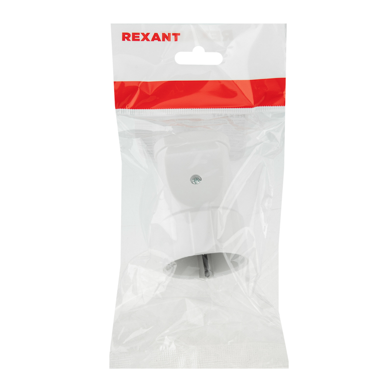 Розетка разборная Евро с з/к 16А белая REXANT — фото