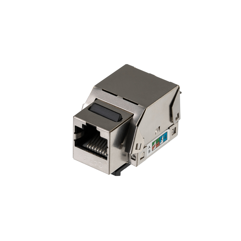 Модуль Keystone Jack RJ-45 CAT 5e экранированный 110 IDC тип 90 градусов REXANT — фото