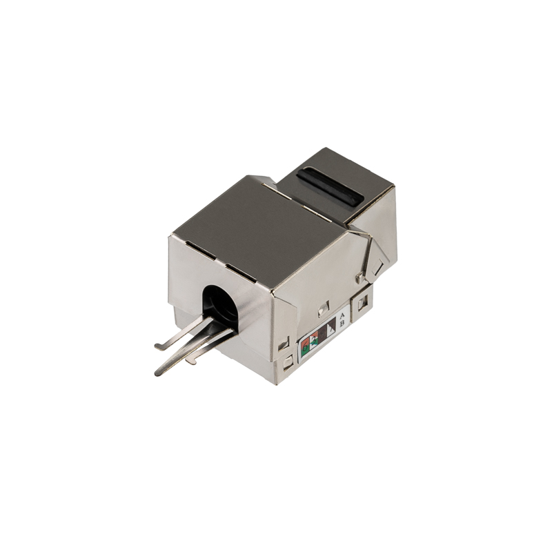 Модуль Keystone Jack RJ-45 CAT 5e экранированный 110 IDC тип 90 градусов REXANT — фото