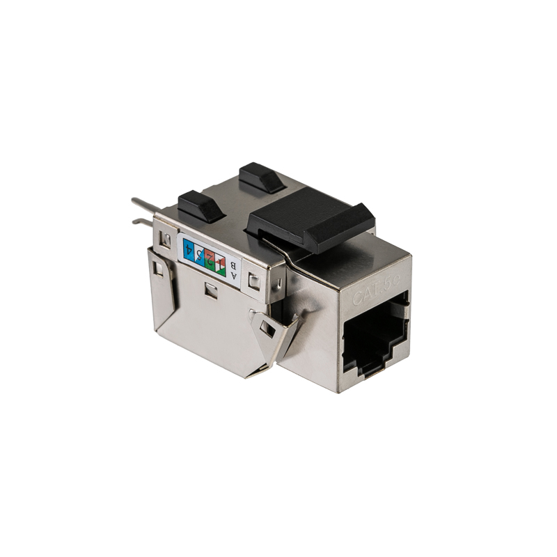 Модуль Keystone Jack RJ-45 CAT 5e экранированный 110 IDC тип 90 градусов REXANT — фото