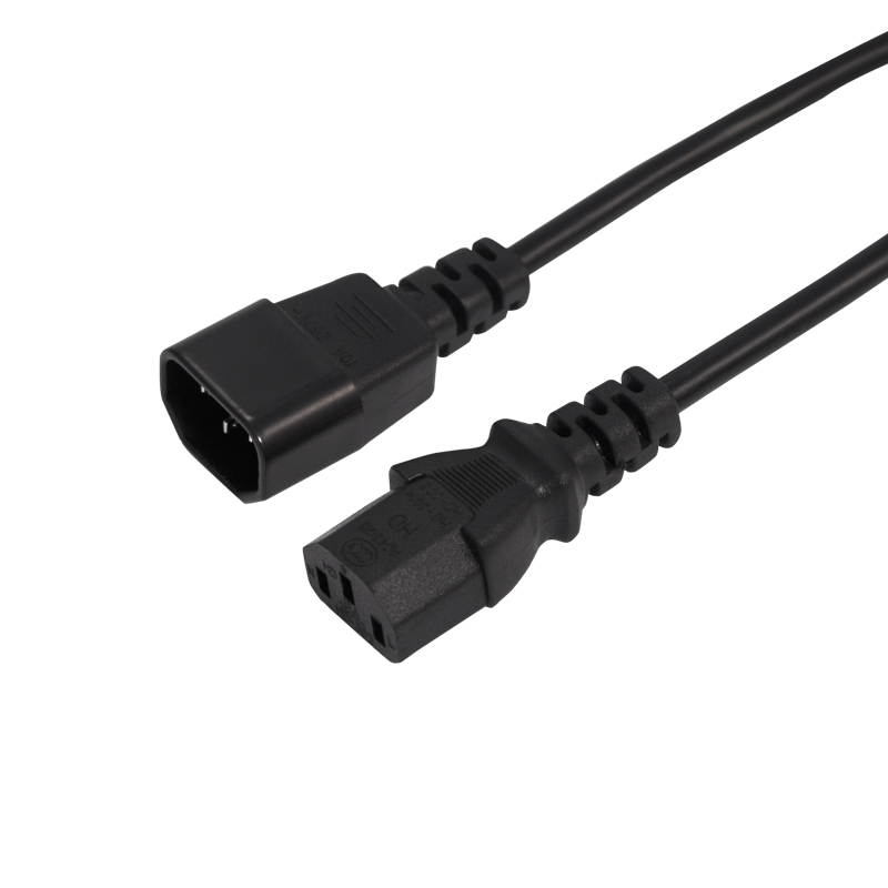 Шнур сетевой IEC 320 C13 – IEC 320 C14 3x0,75мм², 6А, длина 0,6м REXANT