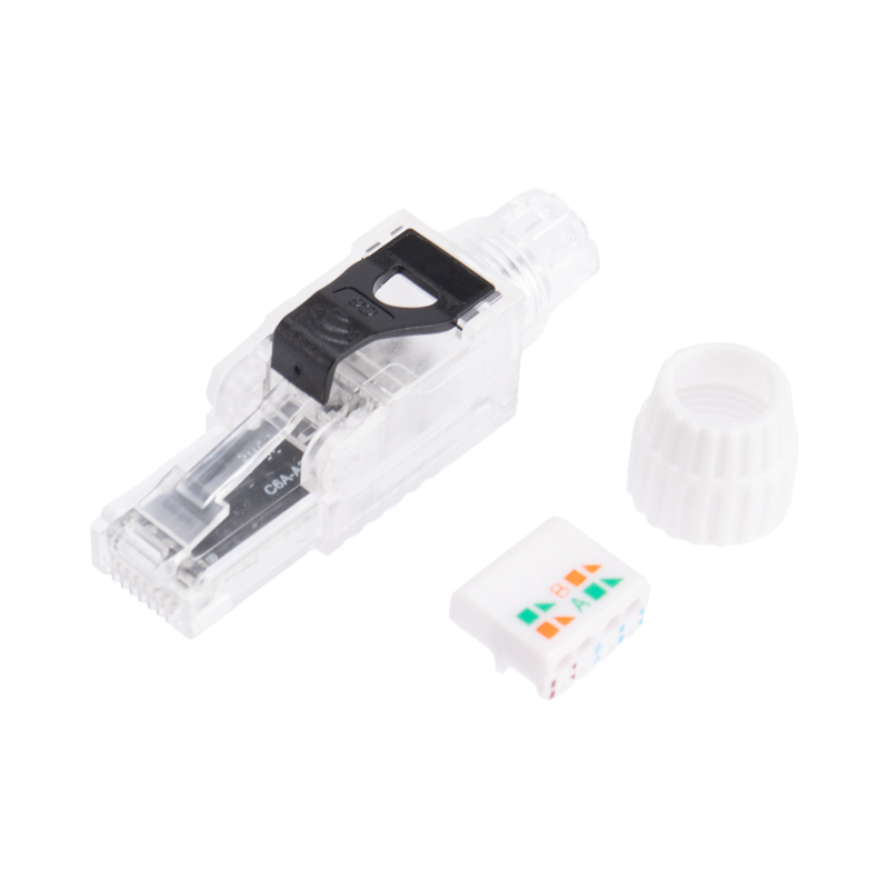 Разъем RJ-45(8P8C) полевой заделки под витую пару, UTP, CAT 6 (50 µ"/ 50 микродюймов) REXANT — фото