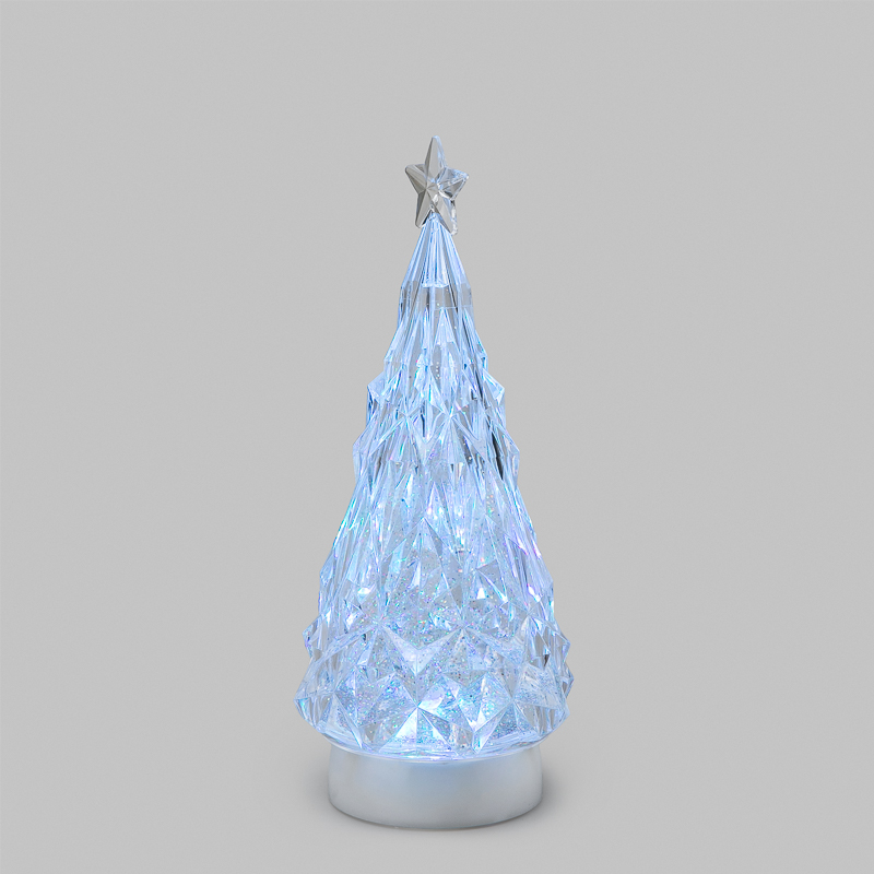 Фигура на подставке Елочка 12x12x28 см, RGB, питание 3xАА и провод USB NEON-NIGHT — фото