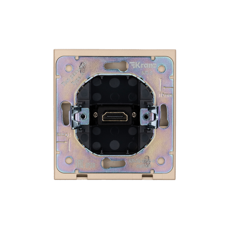 Розетка STRONG HDMI с/у шелк KRANZ — фото
