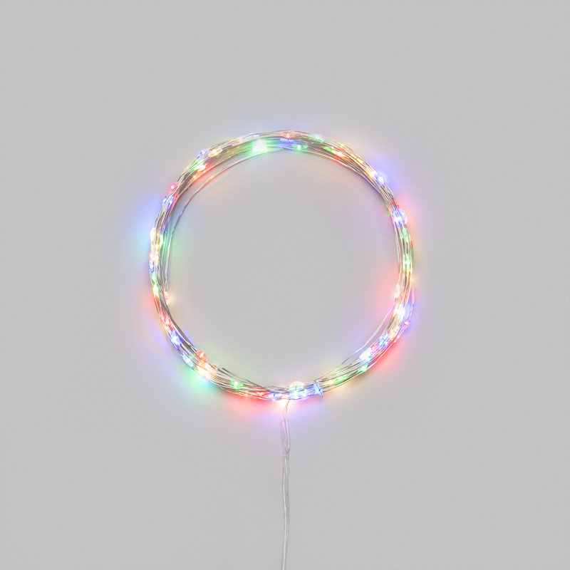 Гирлянда светодиодная Роса 10м 100 LED МУЛЬТИКОЛОР IP20 3хАА (в комплект не входят) NEON-NIGHT — фото