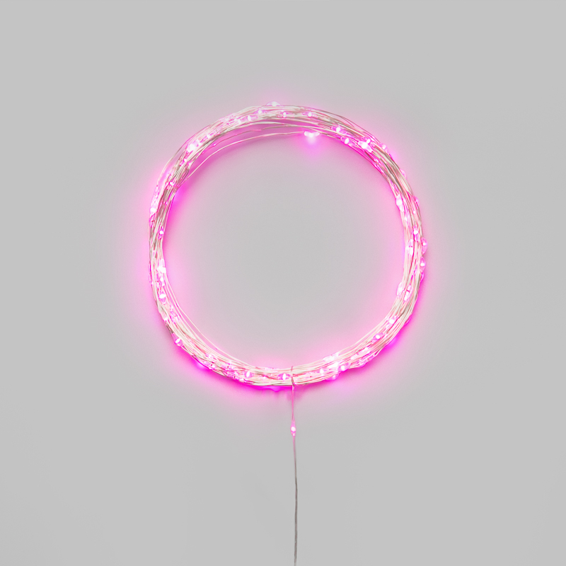 Гирлянда светодиодная Роса 10м 100 LED РОЗОВЫЙ IP20 3хАА (в комплект не входят) NEON-NIGHT — фото