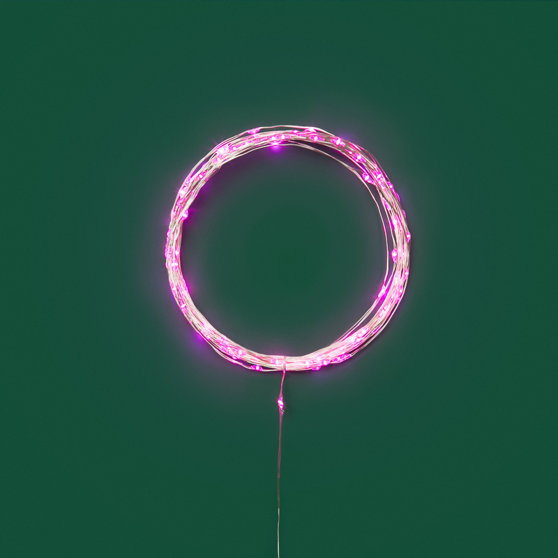 Гирлянда светодиодная Роса 10м 100 LED РОЗОВЫЙ IP20 3хАА (в комплект не входят) NEON-NIGHT — фото