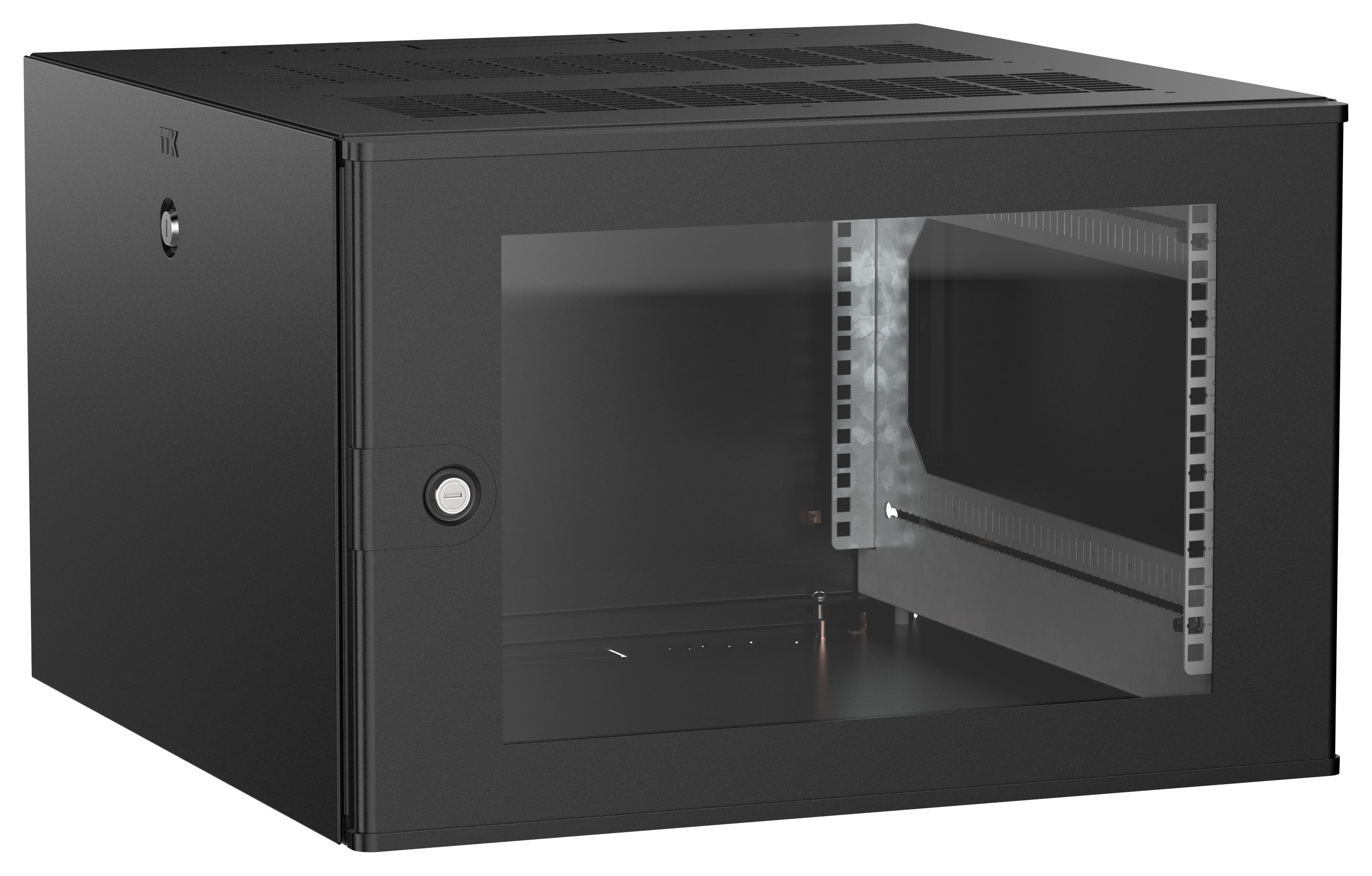 ITK UNITBOX W Шкаф настенный 6U 600х600мм дверь стеклянная черный