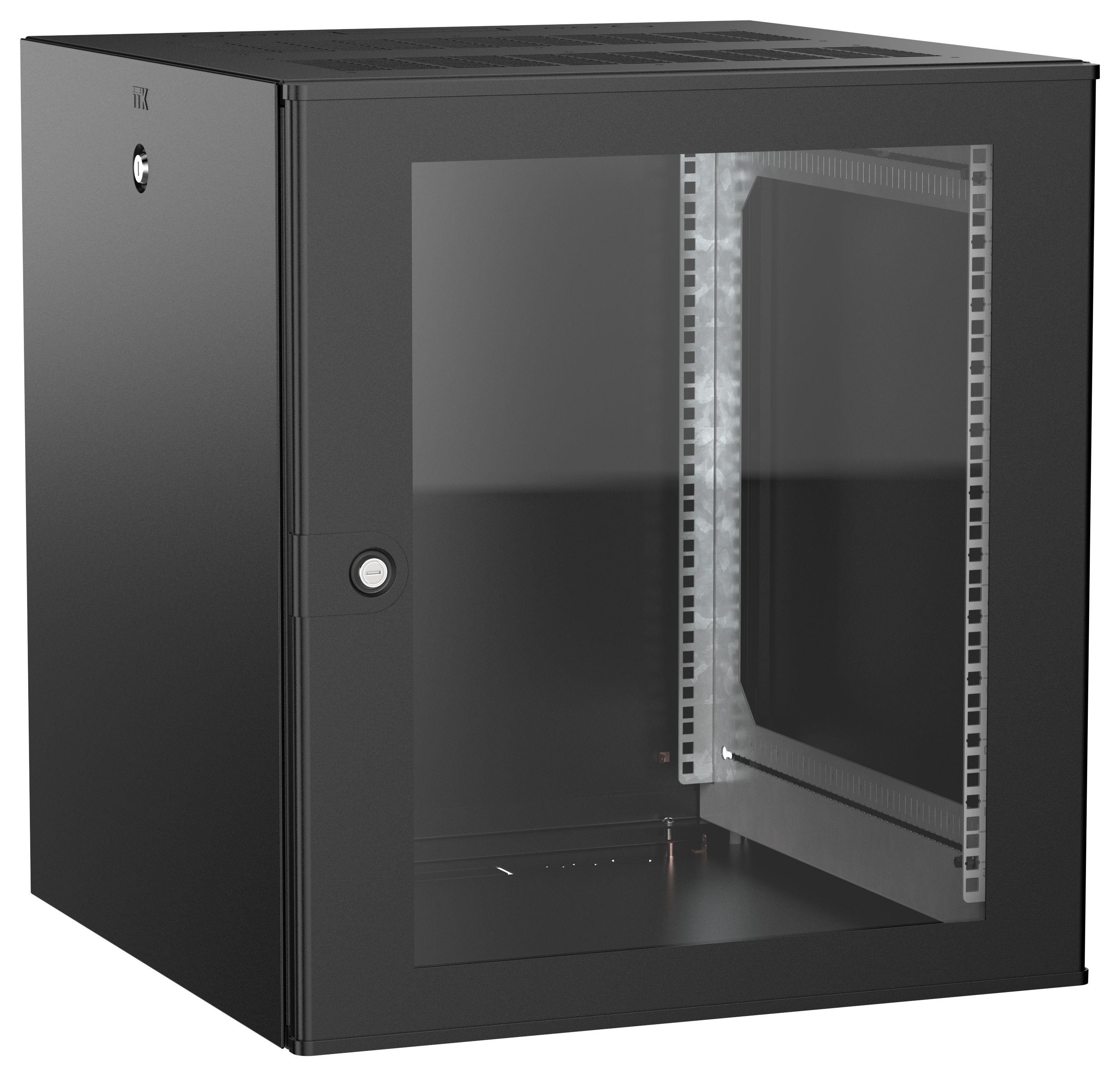 ITK UNITBOX W Шкаф настенный 12U 600х600мм дверь стеклянная черный