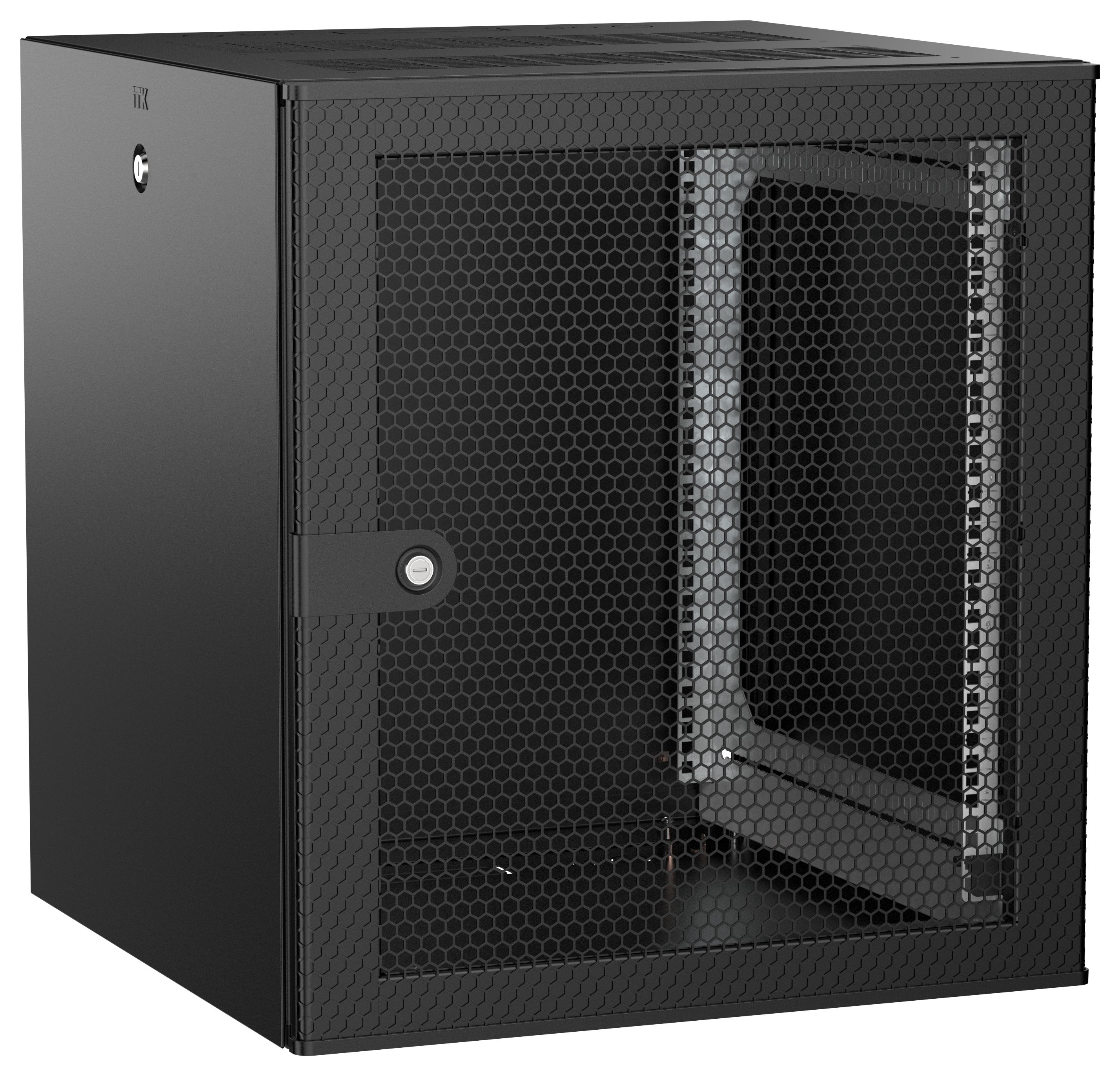ITK UNITBOX W Шкаф настенный 12U 600х600мм дверь перфорированная черный