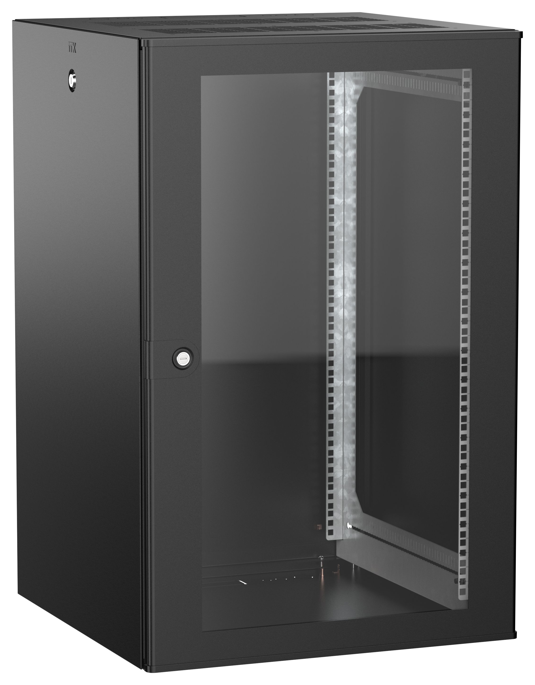ITK UNITBOX W Шкаф настенный 18U 600х600мм дверь стеклянная черный