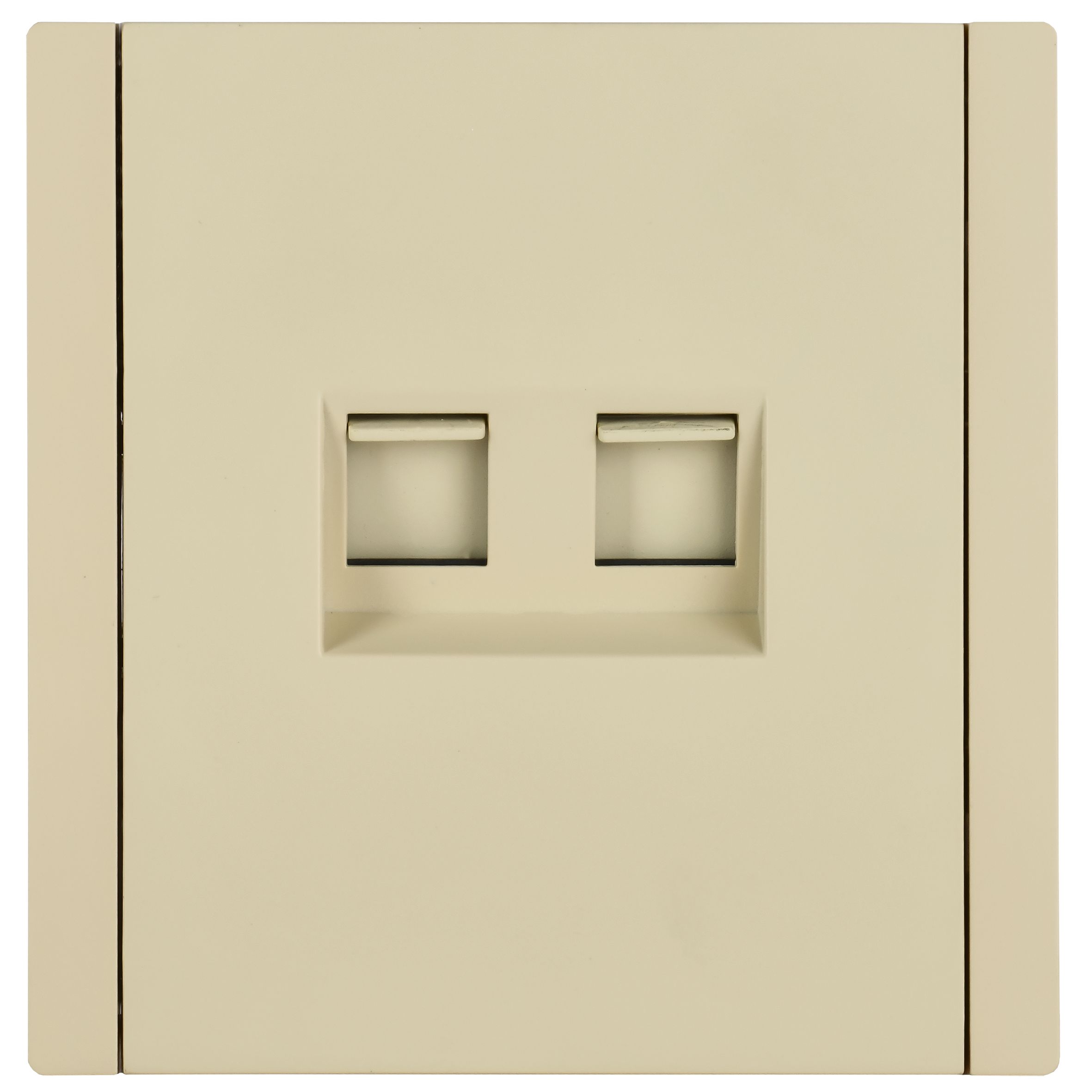 FORTE&PIANO Розетка компьютерная двойная RJ45 кат.5E FP433 ваниль IEK — фото