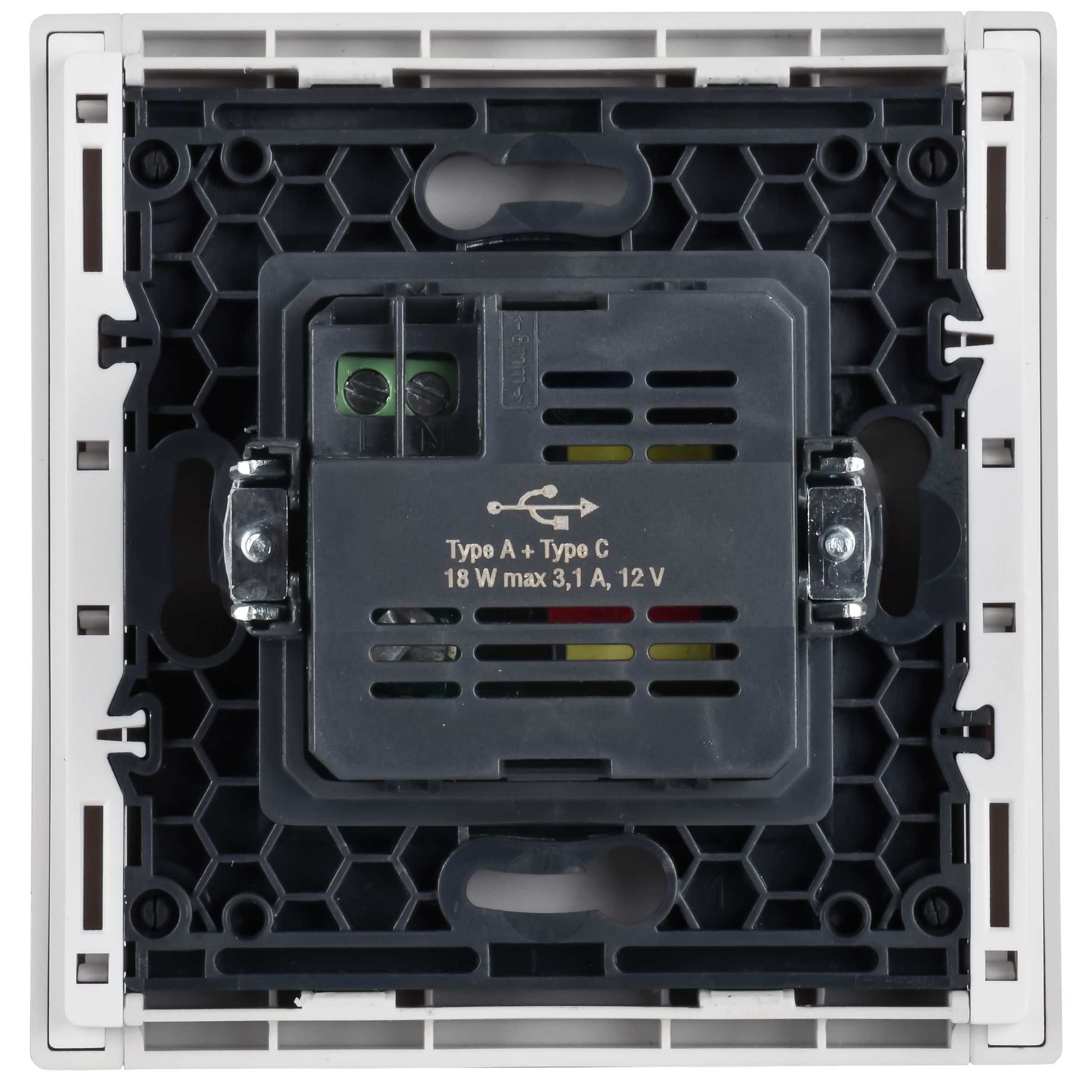 FORTE&PIANO Розетка USB A+C 18Вт FP251 белый IEK — фото