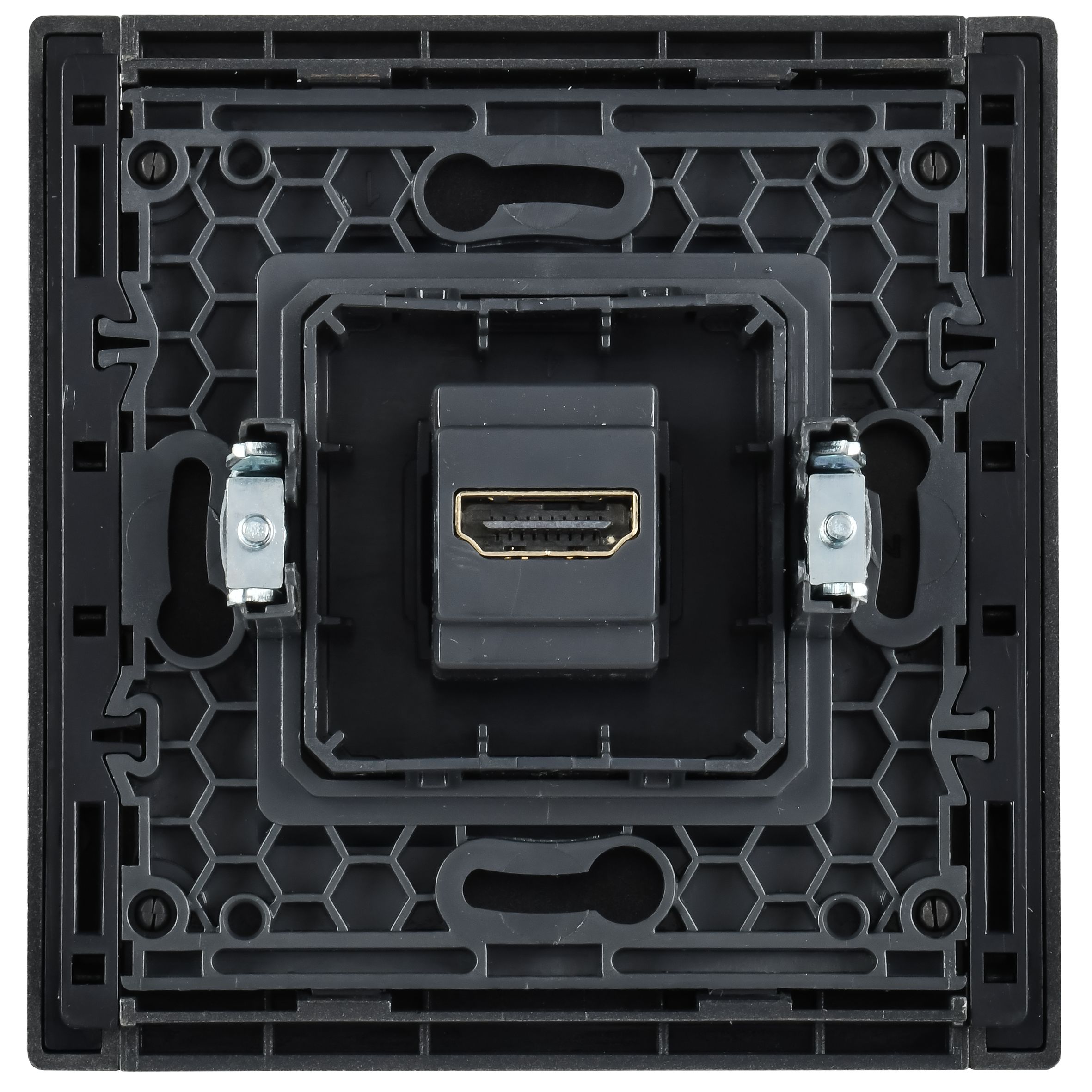 FORTE&PIANO Розетка HDMI FP540 сталь IEK — фото