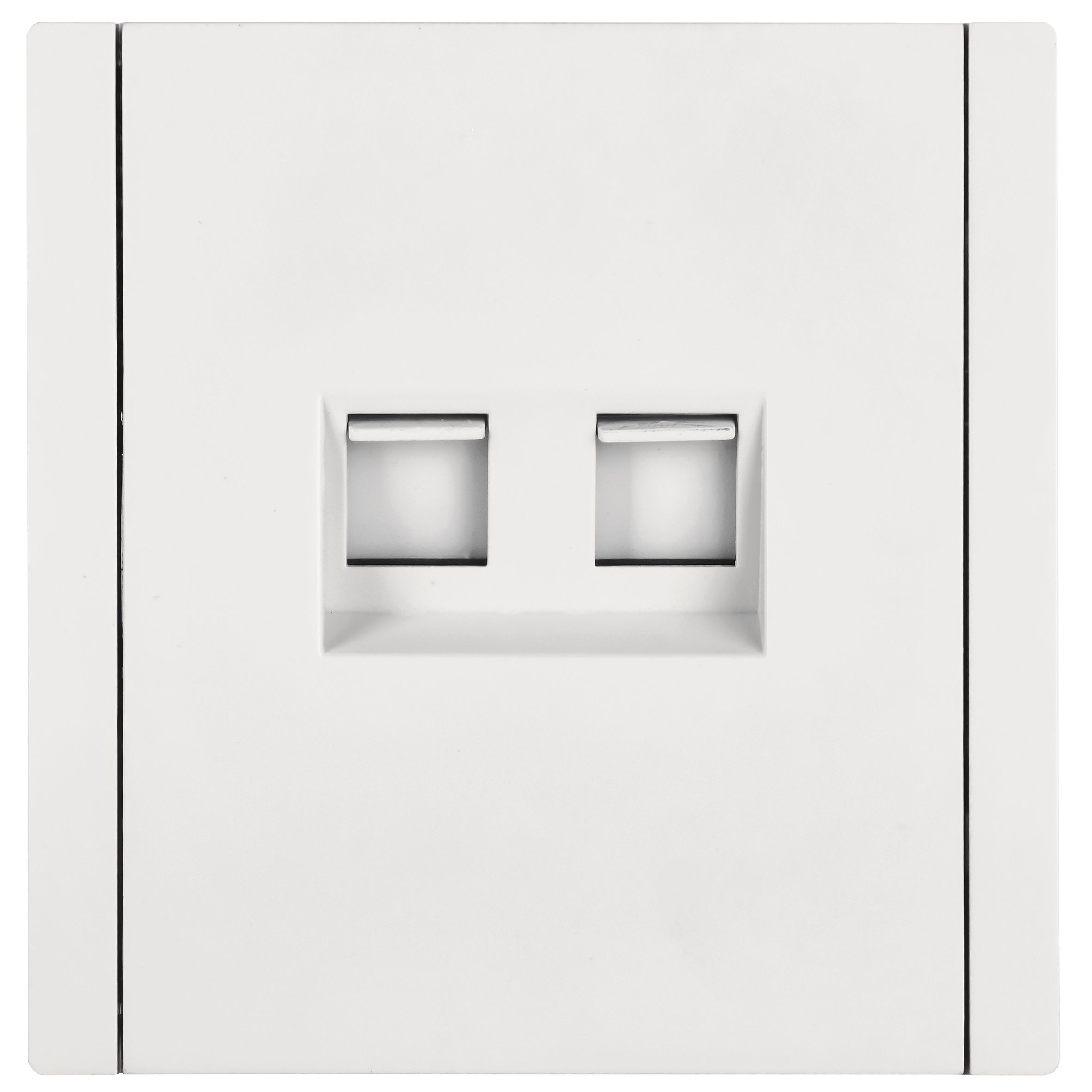 FORTE&PIANO Розетка двойная RJ11+RJ45 кат.5E FP235 белый IEK — фото