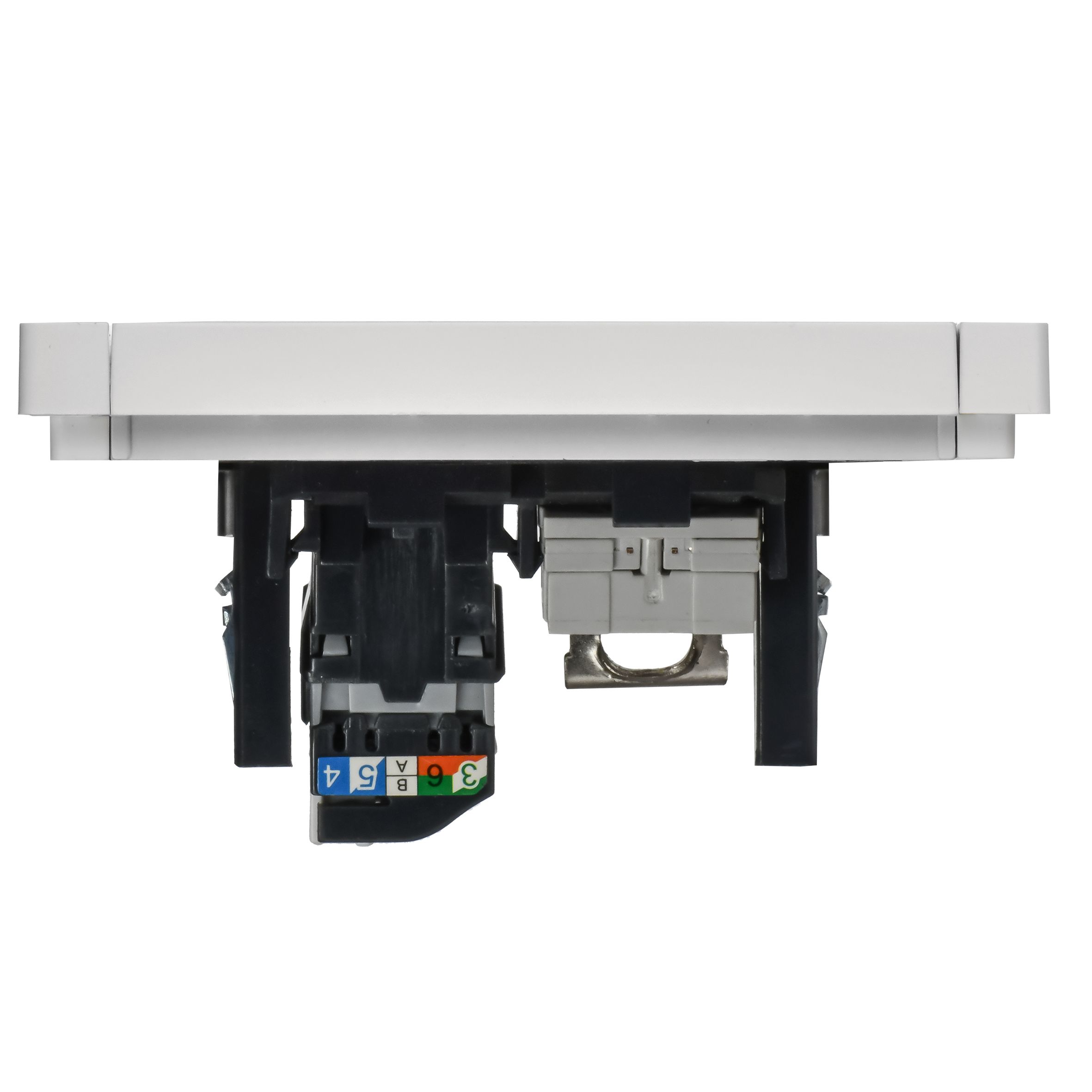 FORTE&PIANO Розетка двойная RJ11+RJ45 кат.5E FP235 белый IEK — фото