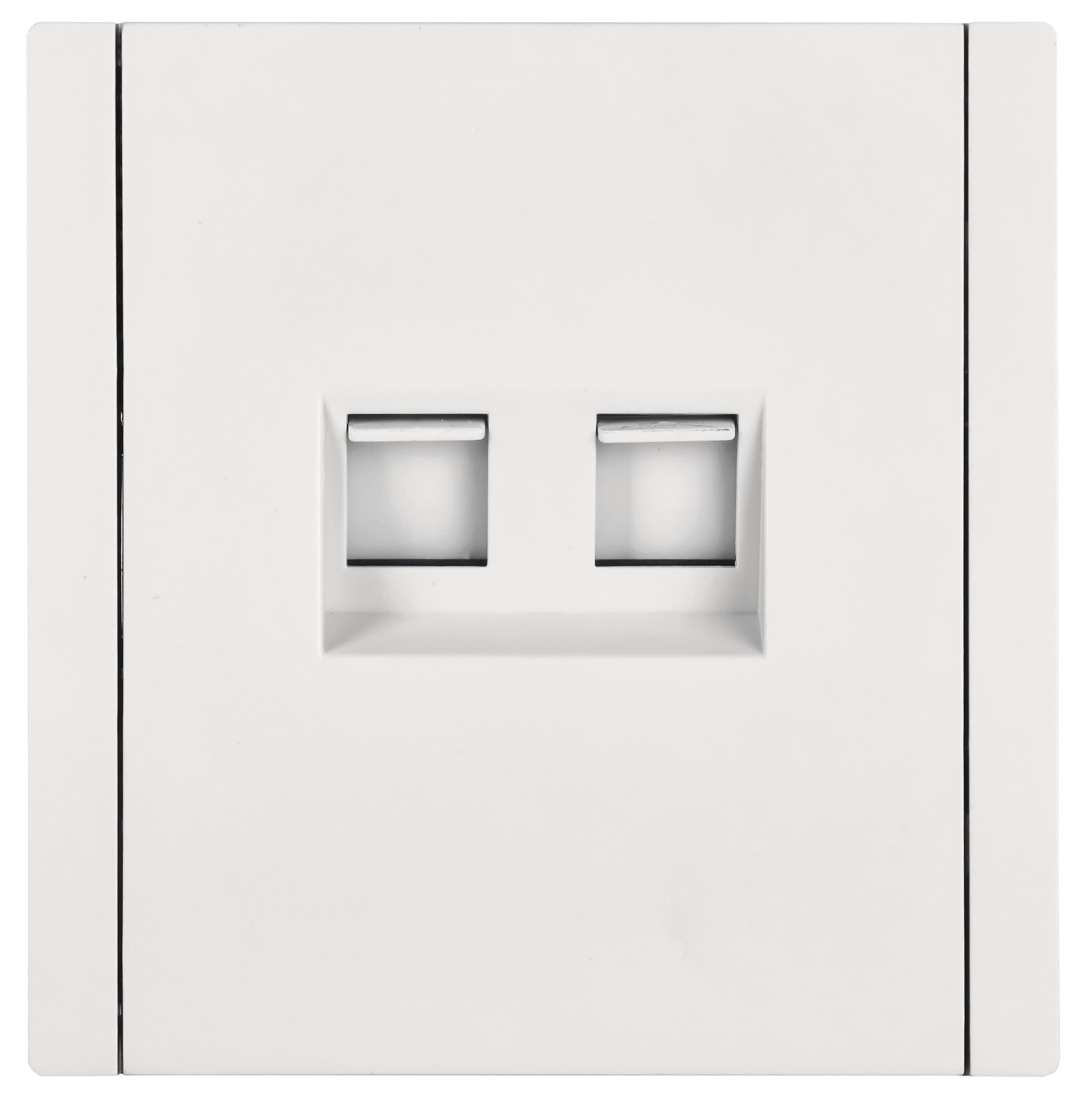 FORTE&PIANO Розетка компьютерная двойная RJ45 кат.5E FP233 белый IEK — фото