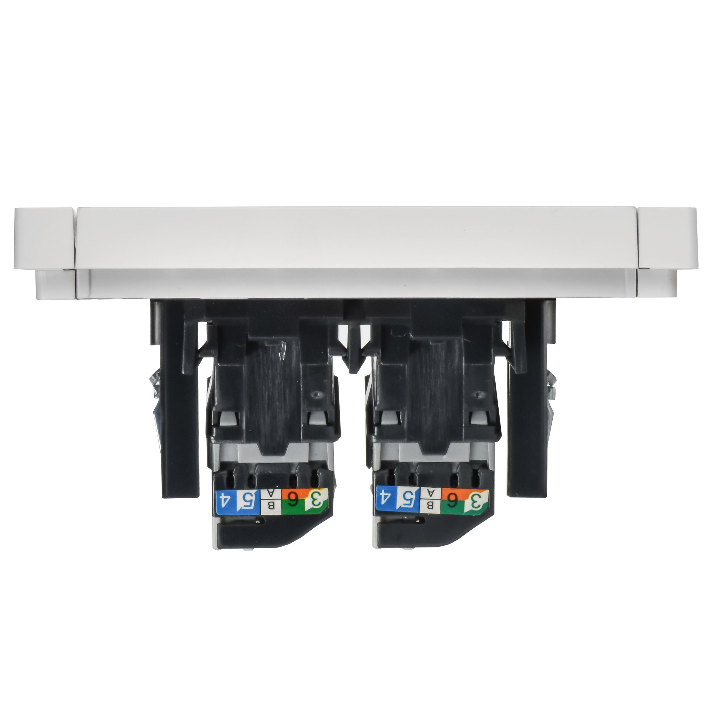 FORTE&PIANO Розетка компьютерная двойная RJ45 кат.5E FP233 белый IEK — фото