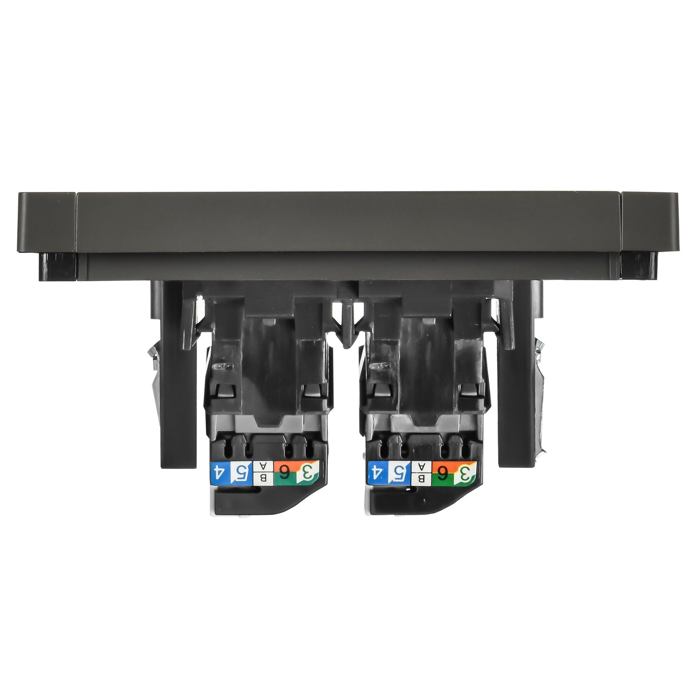FORTE&PIANO Розетка компьютерная двойная RJ45 кат.5E FP333 серый IEK — фото
