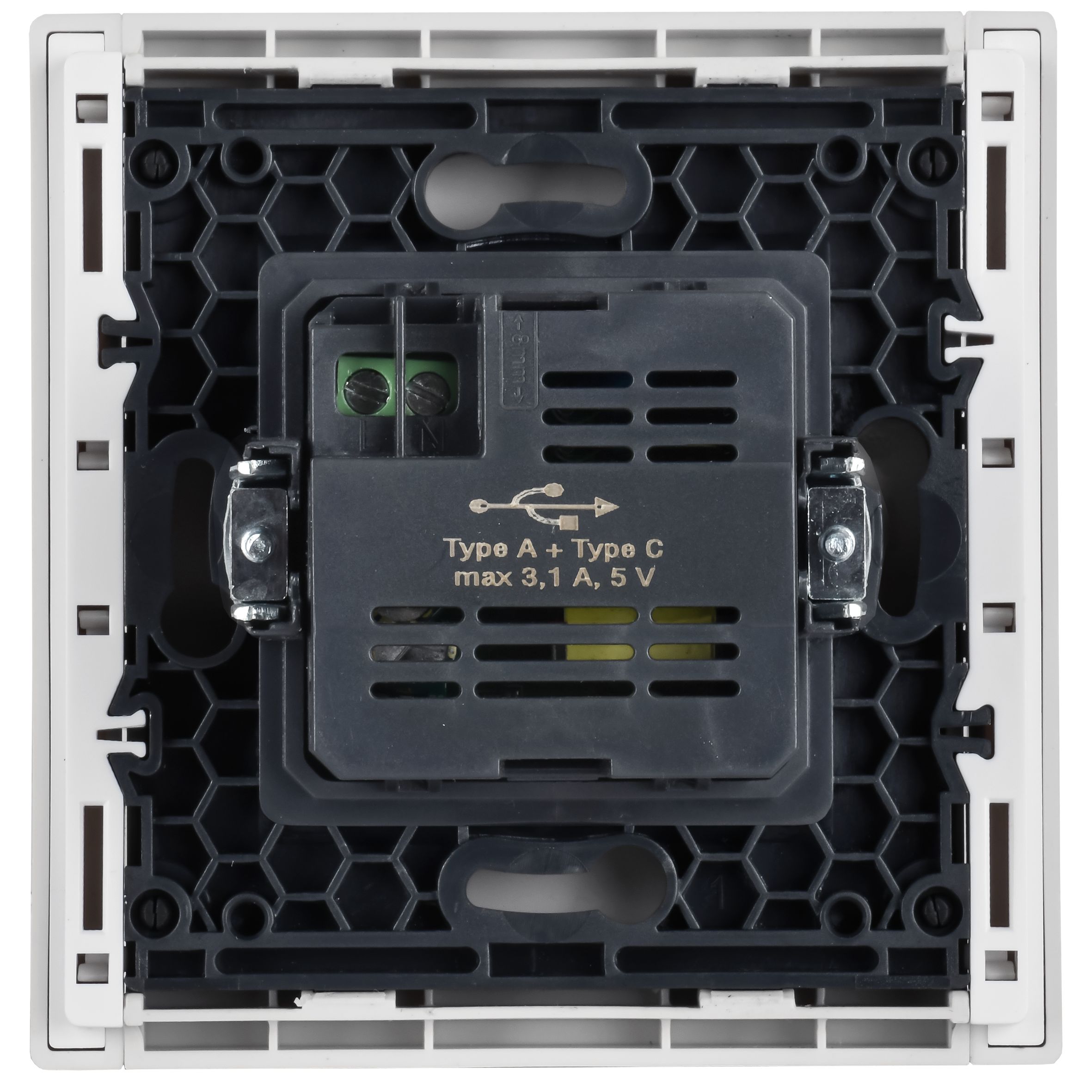 FORTE&PIANO Розетка USB A+C 3,1А FP250 белый IEK — фото