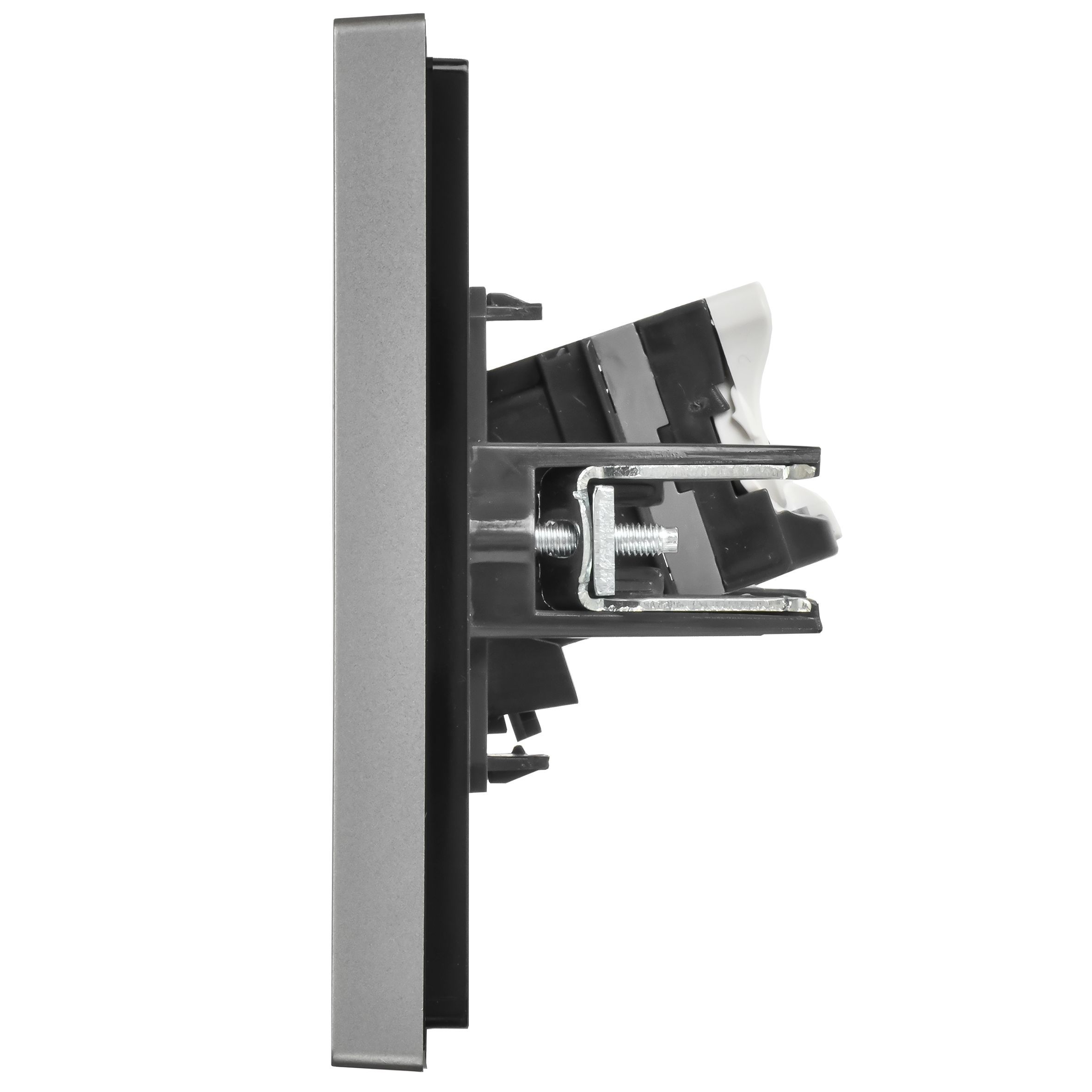 FORTE&PIANO Розетка компьютерная двойная RJ45 кат.5E FP533 сталь IEK — фото
