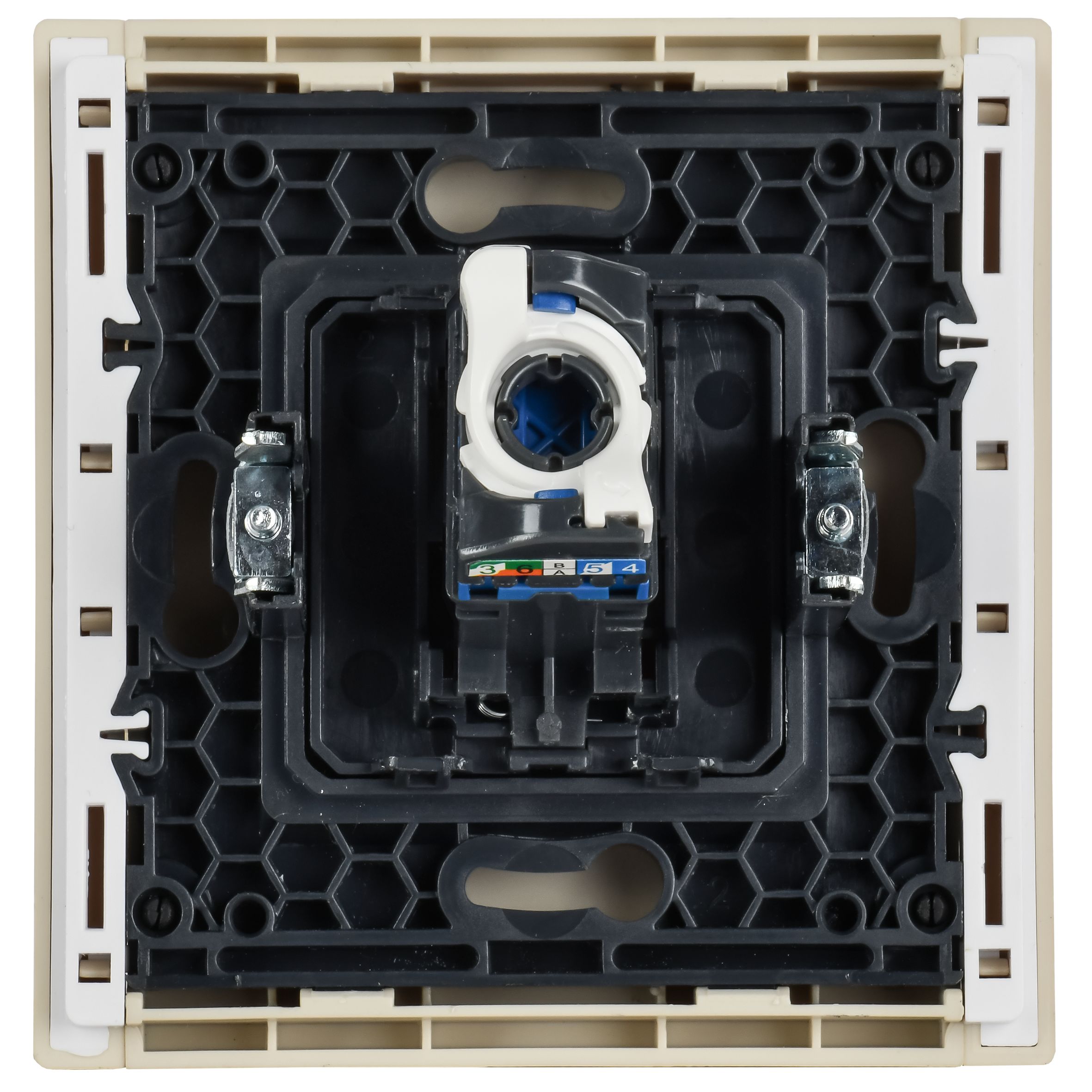 FORTE&PIANO Розетка компьютерная RJ45 кат.6 FP431 ваниль IEK — фото