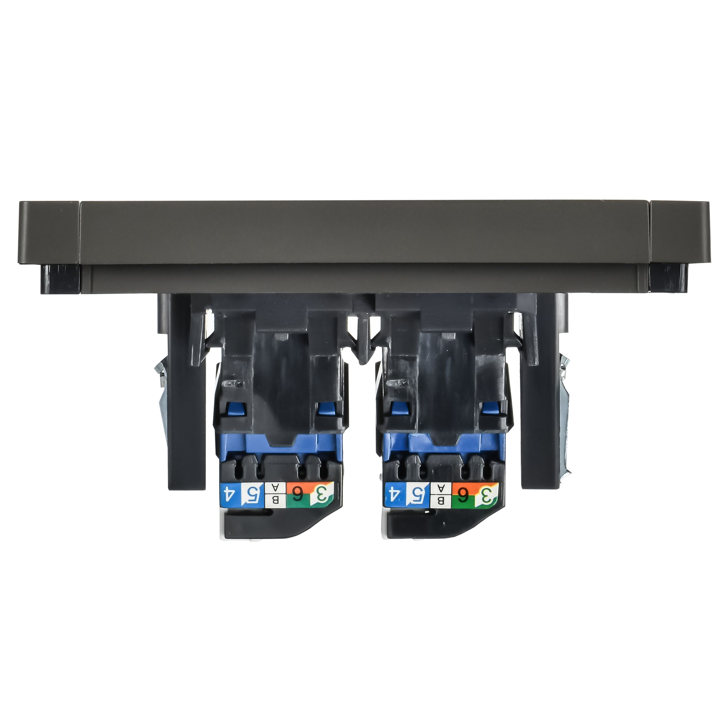 FORTE&PIANO Розетка компьютерная двойная RJ45 кат.6 FP334 серый IEK — фото