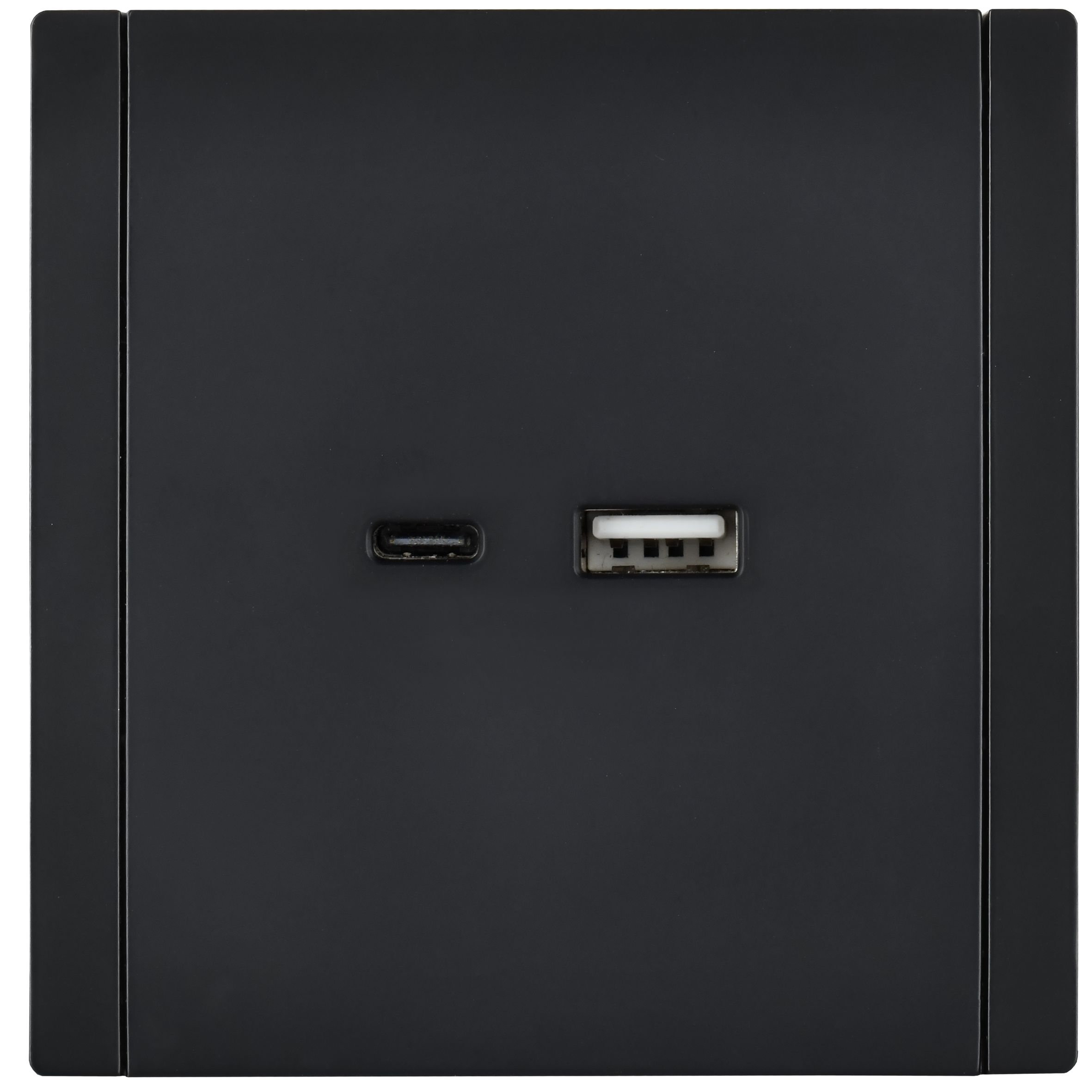 FORTE&PIANO Розетка USB A+C 18Вт FP151 черный IEK — фото