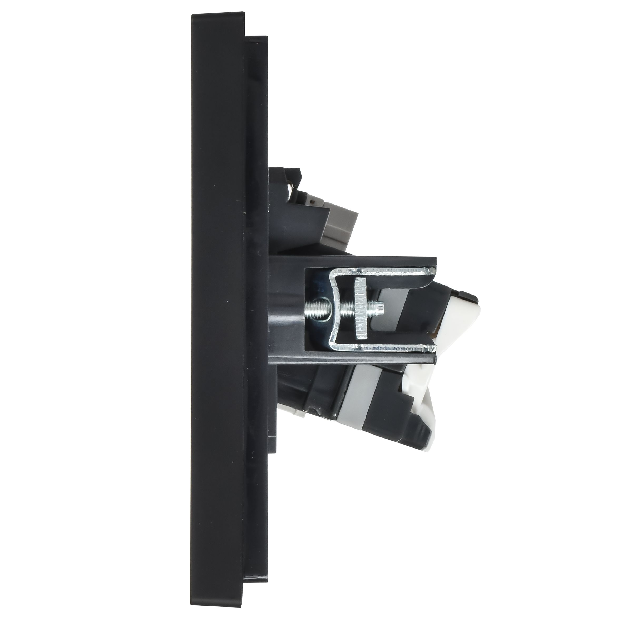 FORTE&PIANO Розетка двойная RJ11+RJ45 кат.5E FP135 черный IEK — фото