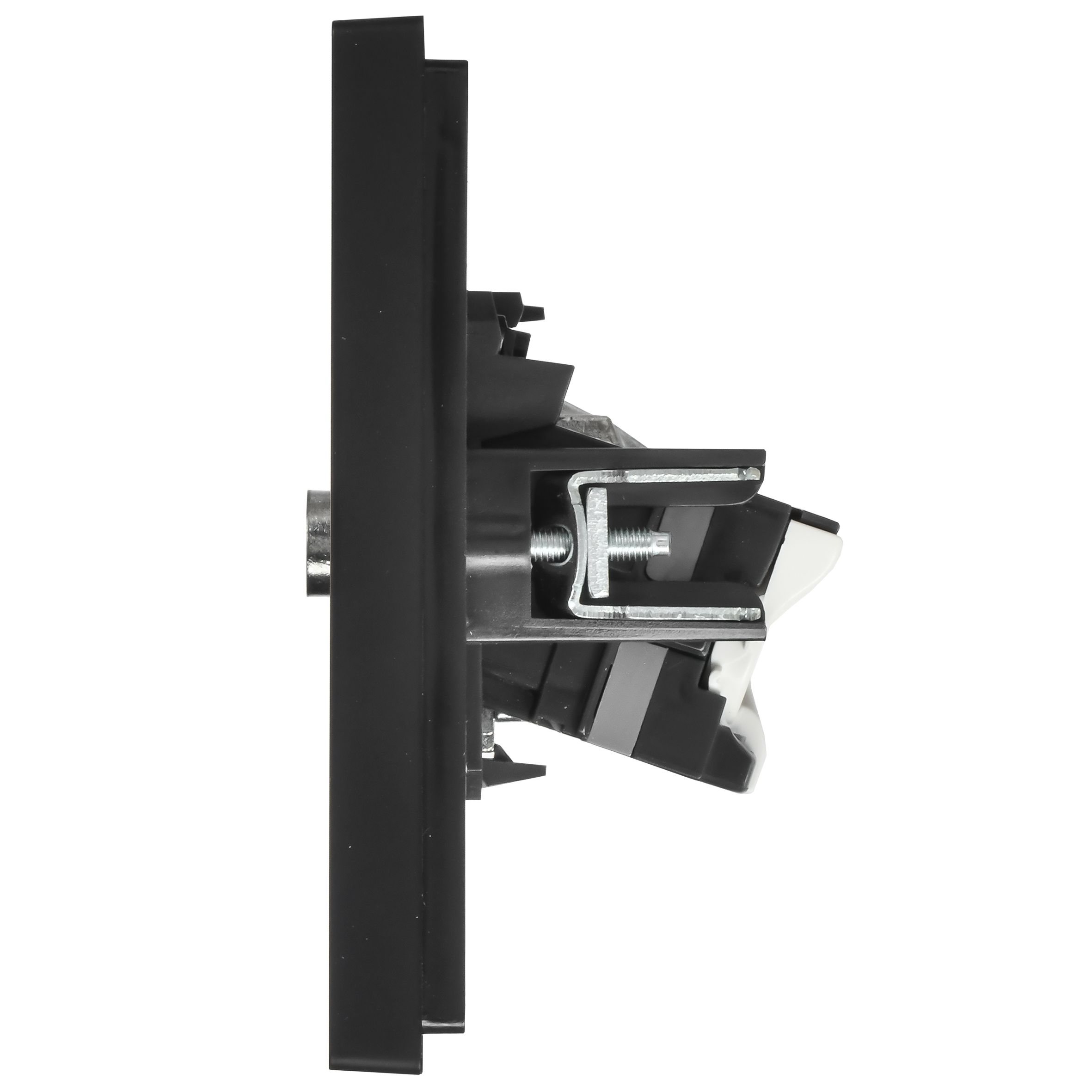 FORTE&PIANO Розетка двойная TV+RJ45 кат.5E FP136 черный IEK — фото