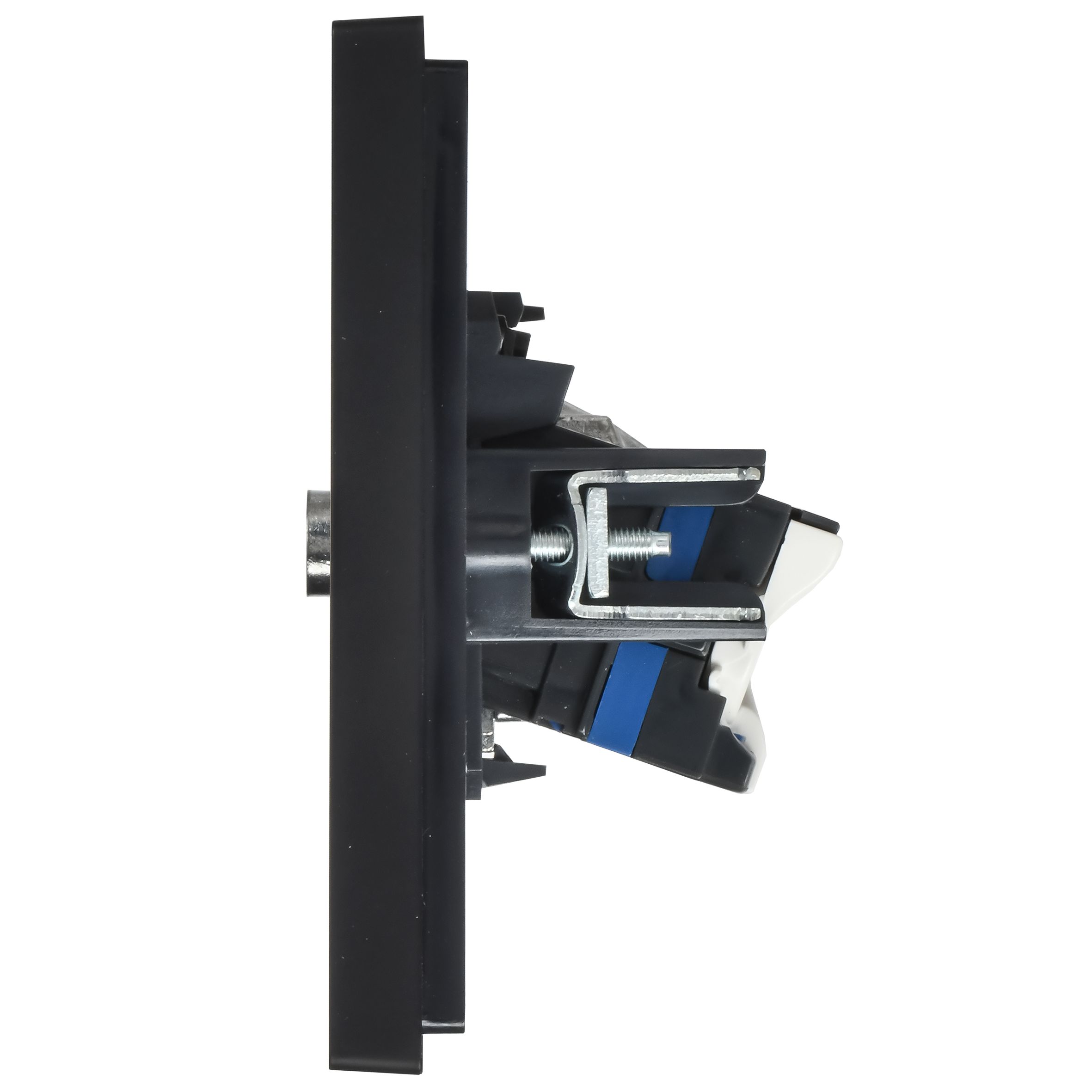 FORTE&PIANO Розетка двойная TV+RJ45 кат.6 FP137 черный IEK — фото