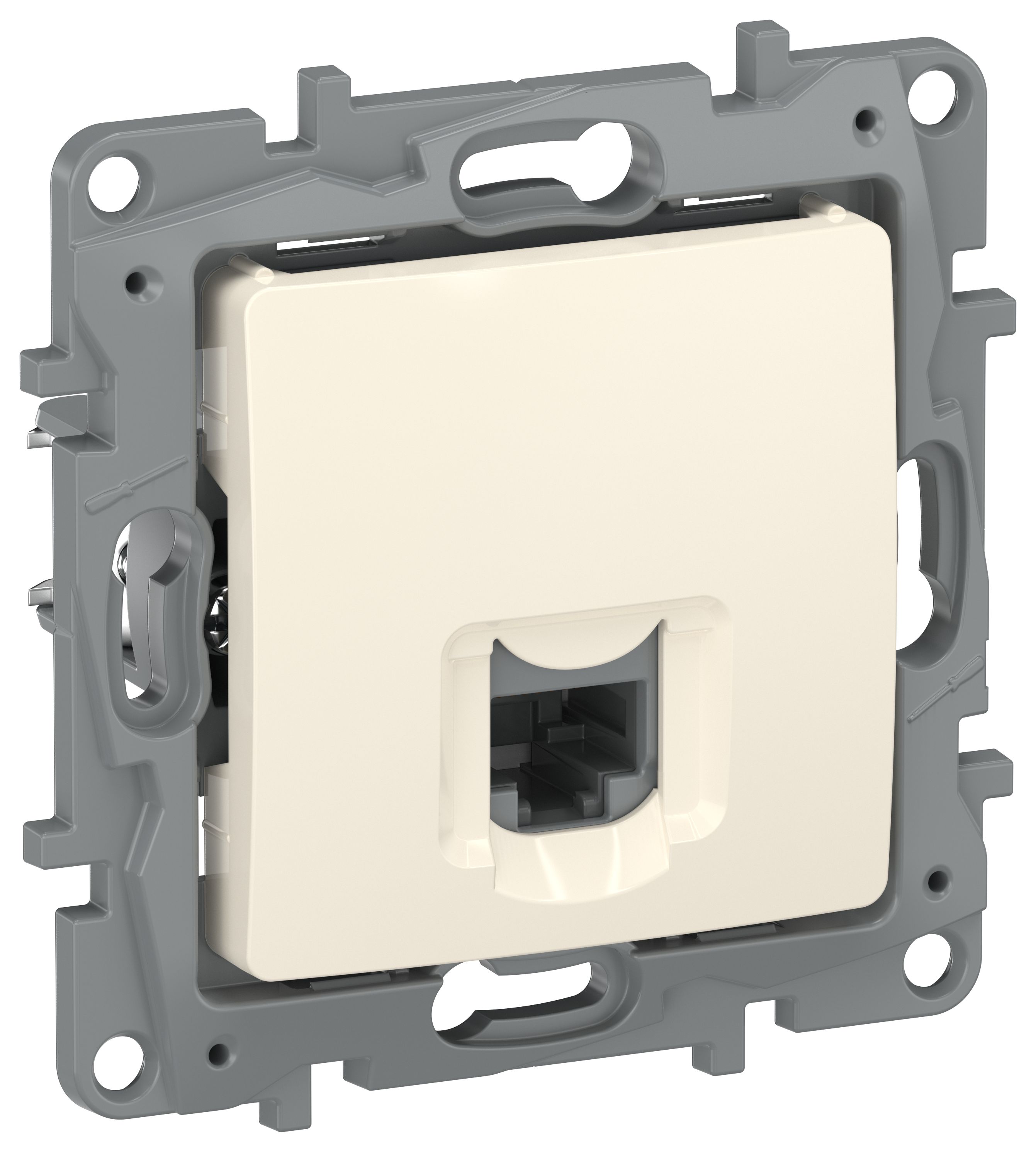 IEKETIKA Розетка компьютерная RJ45 категория 6 UTP 6723531 слоновая кость IEK