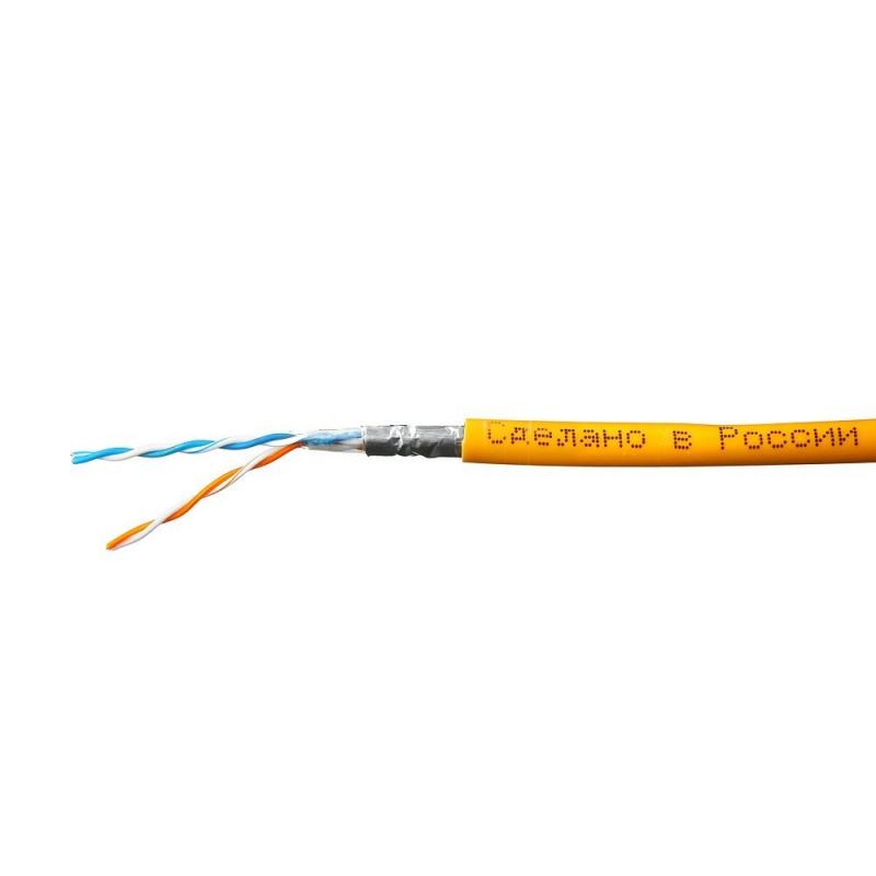 Кабель FTP  2PR  24AWG  2х2х0,5 CAT5e  305м Cu Indoor LSZH нг(А), оранжевый Skynet Standart — фото