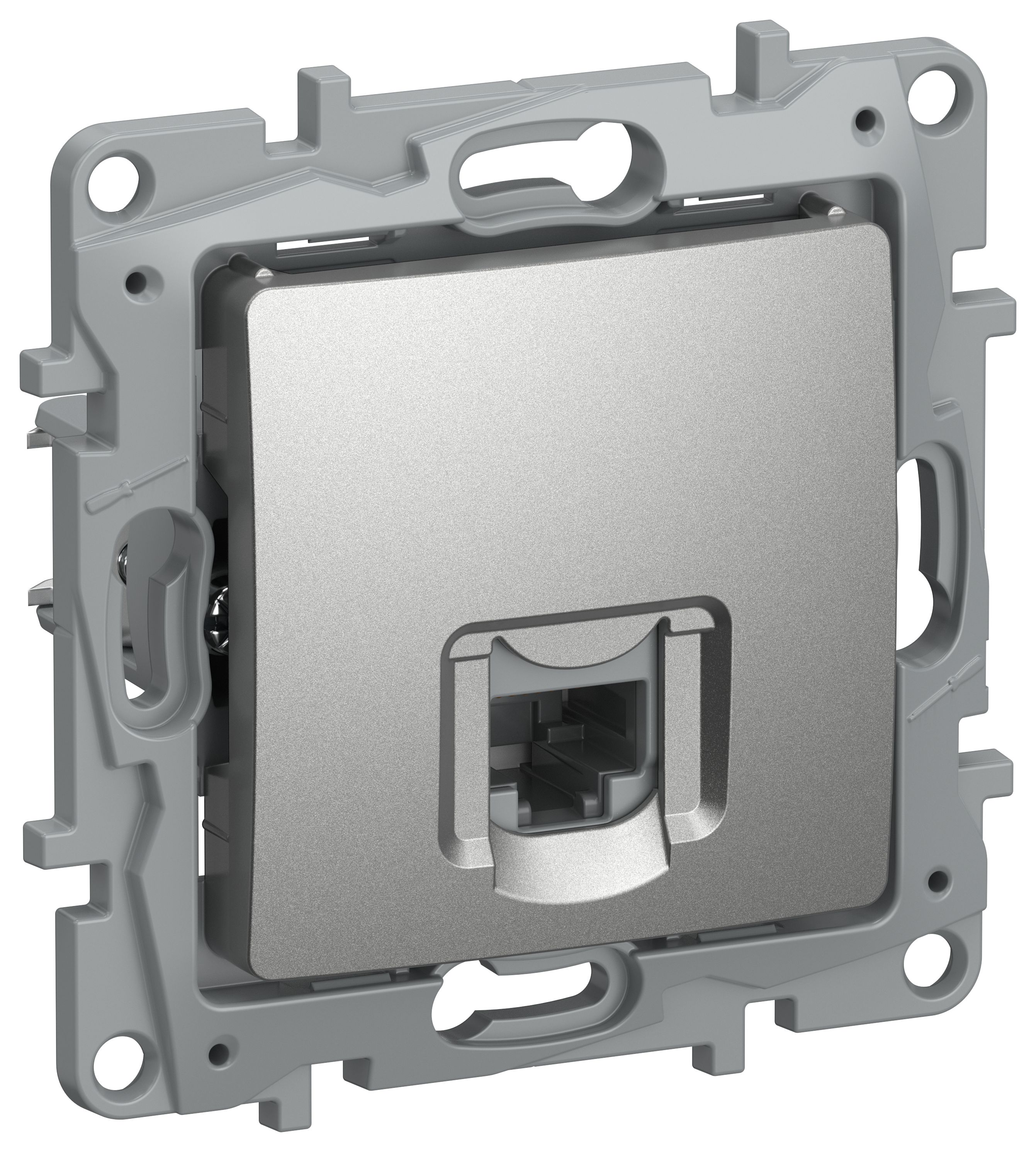 IEKETIKA Розетка компьютерная RJ45 категория 6 UTP 6724531 алюминий IEK