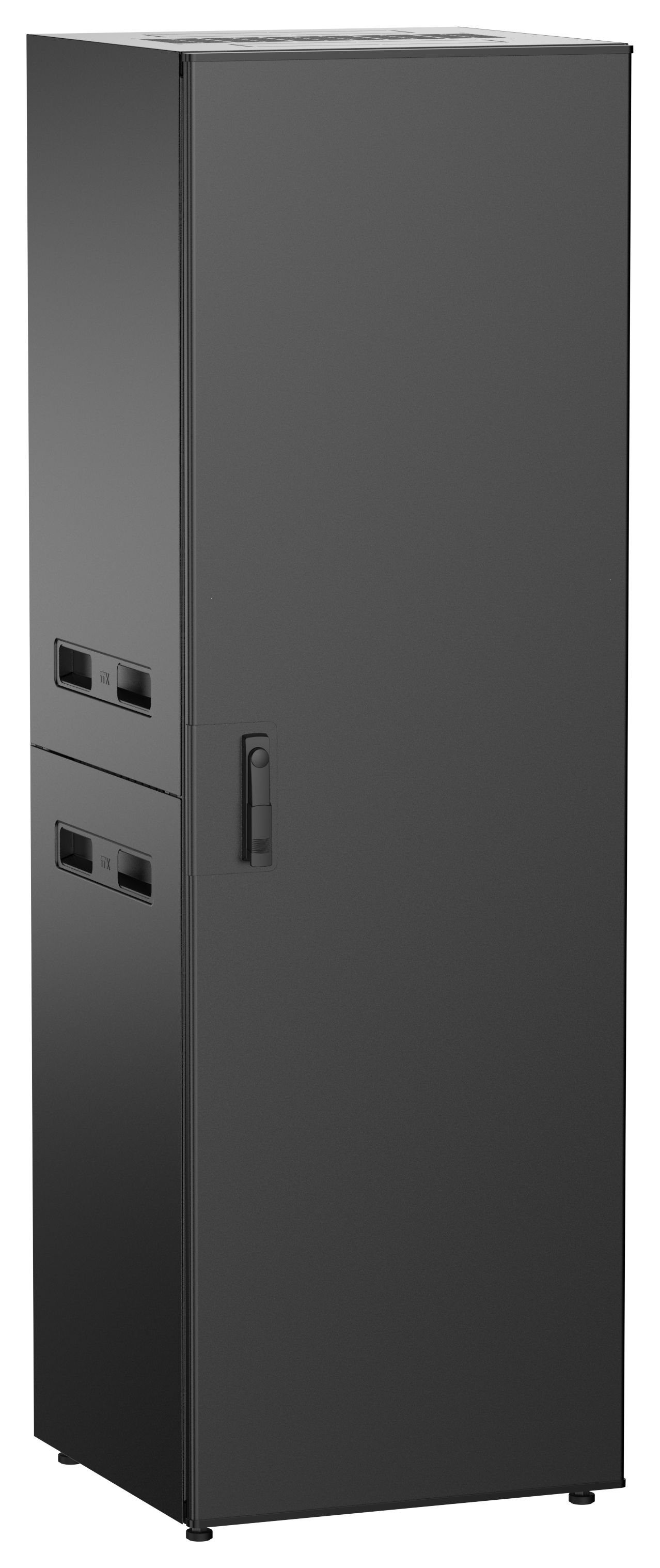 ITK UNITBOX N Шкаф сетевой 19" напольный 38U 600х600мм металлическая передняя дверь черный