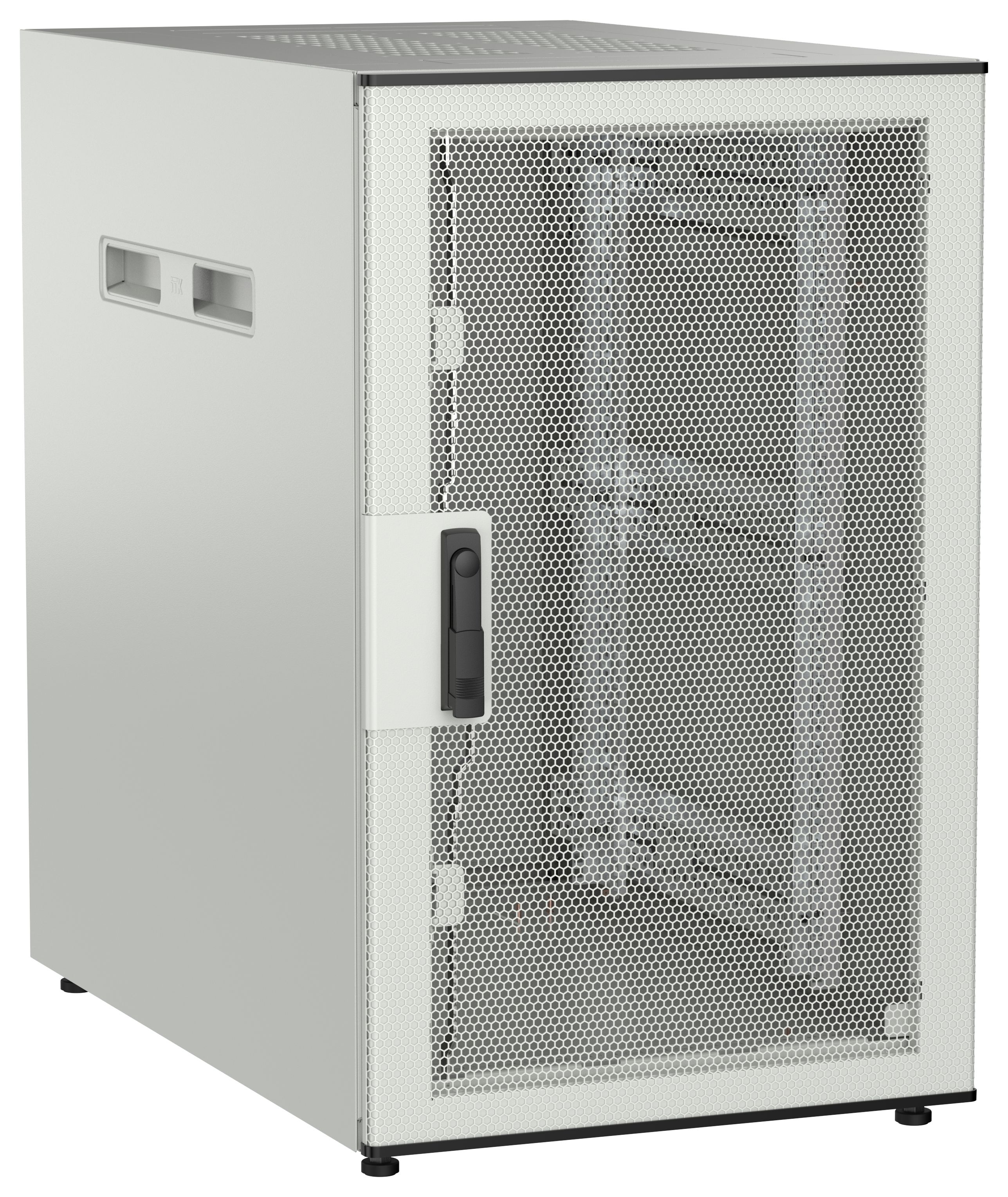 ITK UNITBOX N Шкаф сетевой 19" напольный 18U 600х1000мм перфорированная передняя дверь серый