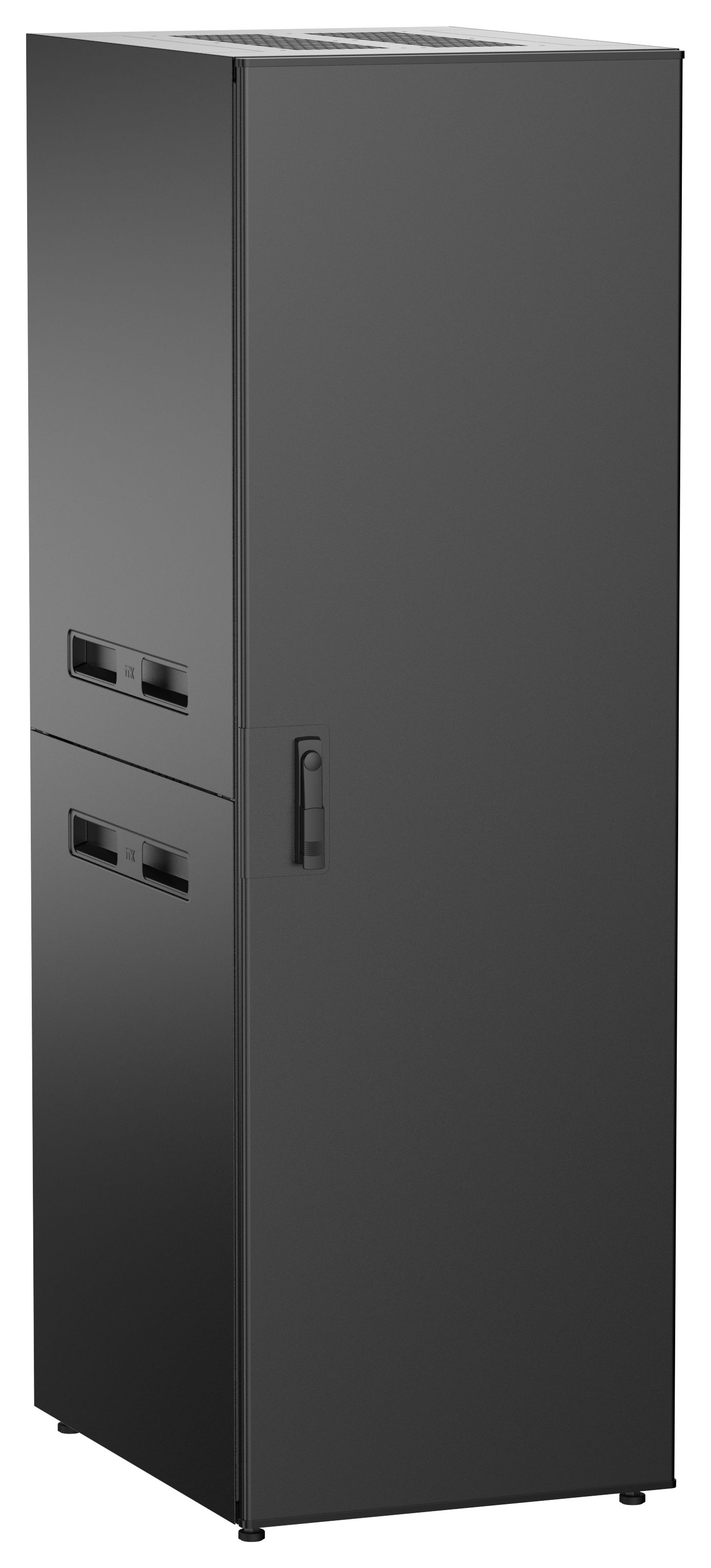 ITK UNITBOX N Шкаф сетевой 19" напольный 38U 600х800мм металлическая передняя дверь черный