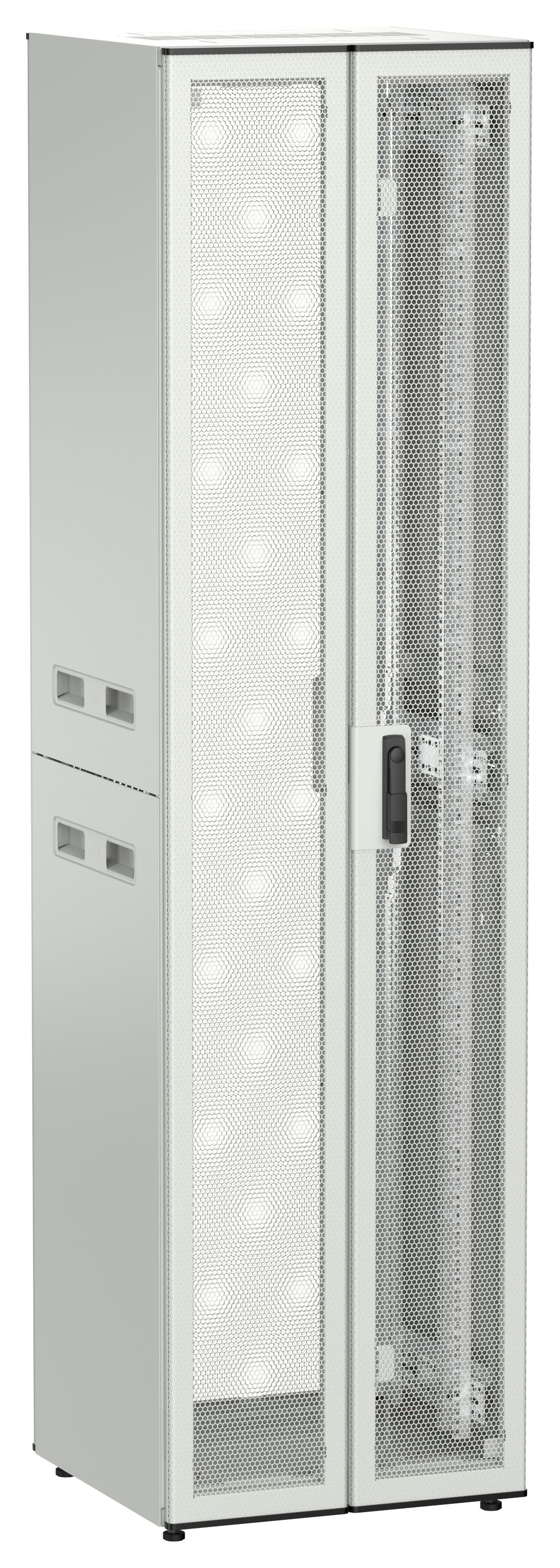 ITK UNITBOX N Шкаф сетевой 19" напольный 47U 600х600мм двери перфорированная металлическая двустворчатая перфорированная серый
