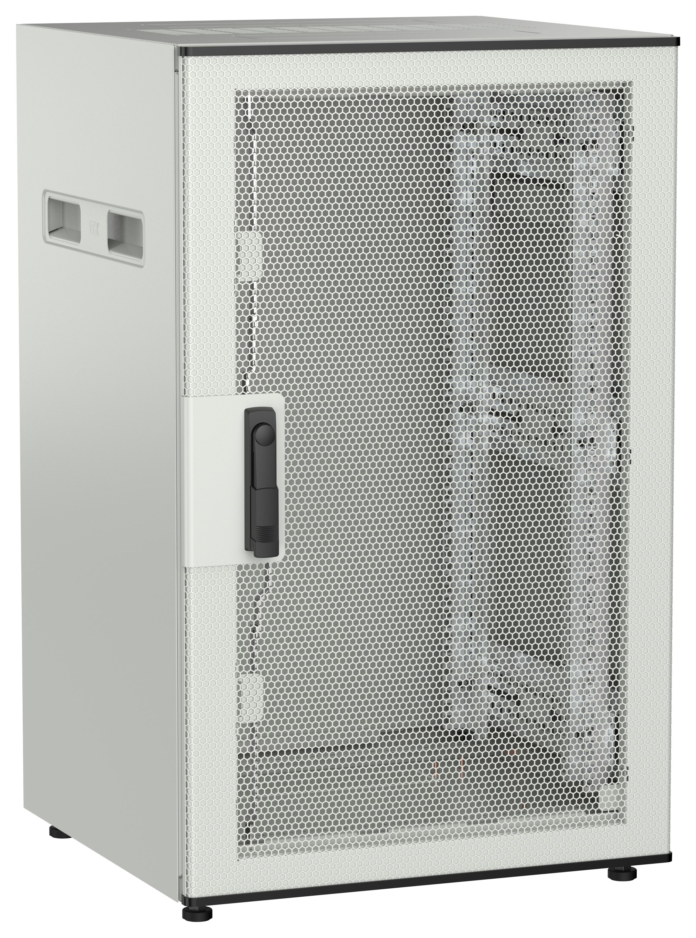 ITK UNITBOX N Шкаф сетевой 19" напольный 18U 600х600мм перфорированная передняя дверь серый